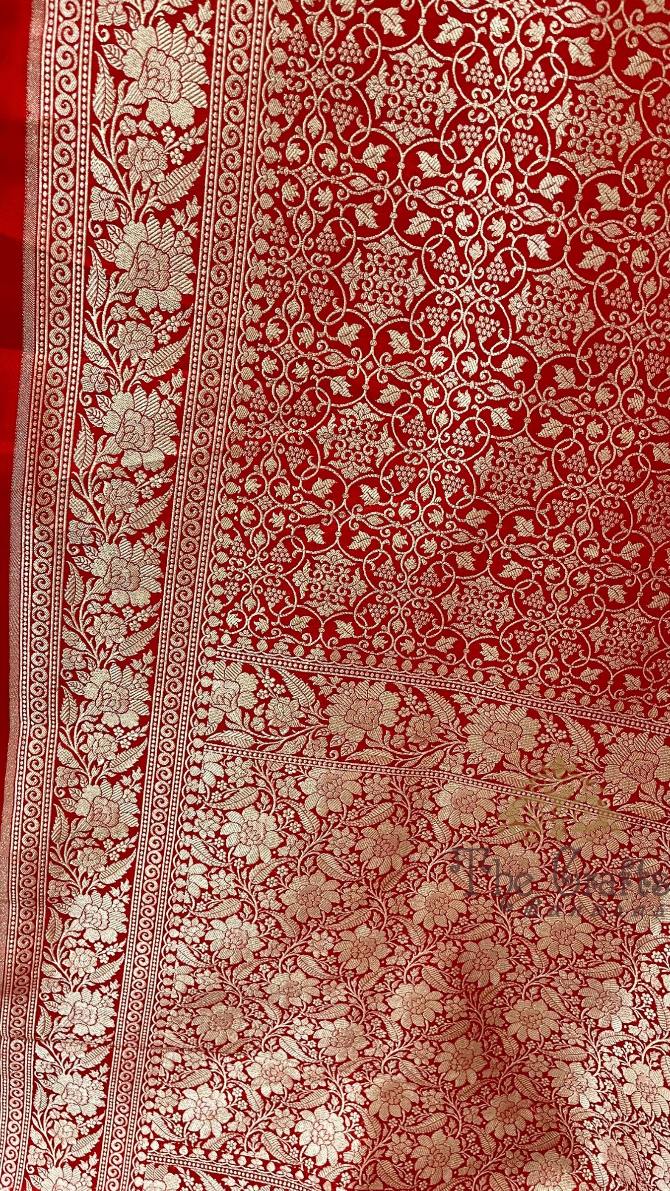 Pure Katan Silk Handloom Banarasi Saree - Tanchui Brocade