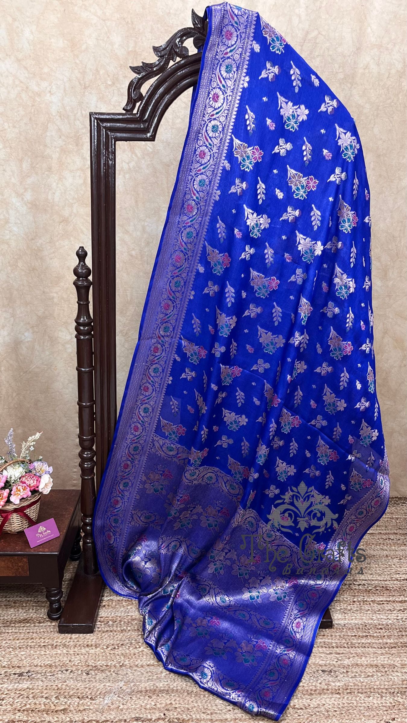Pure Butter Crepe Banarasi Saree