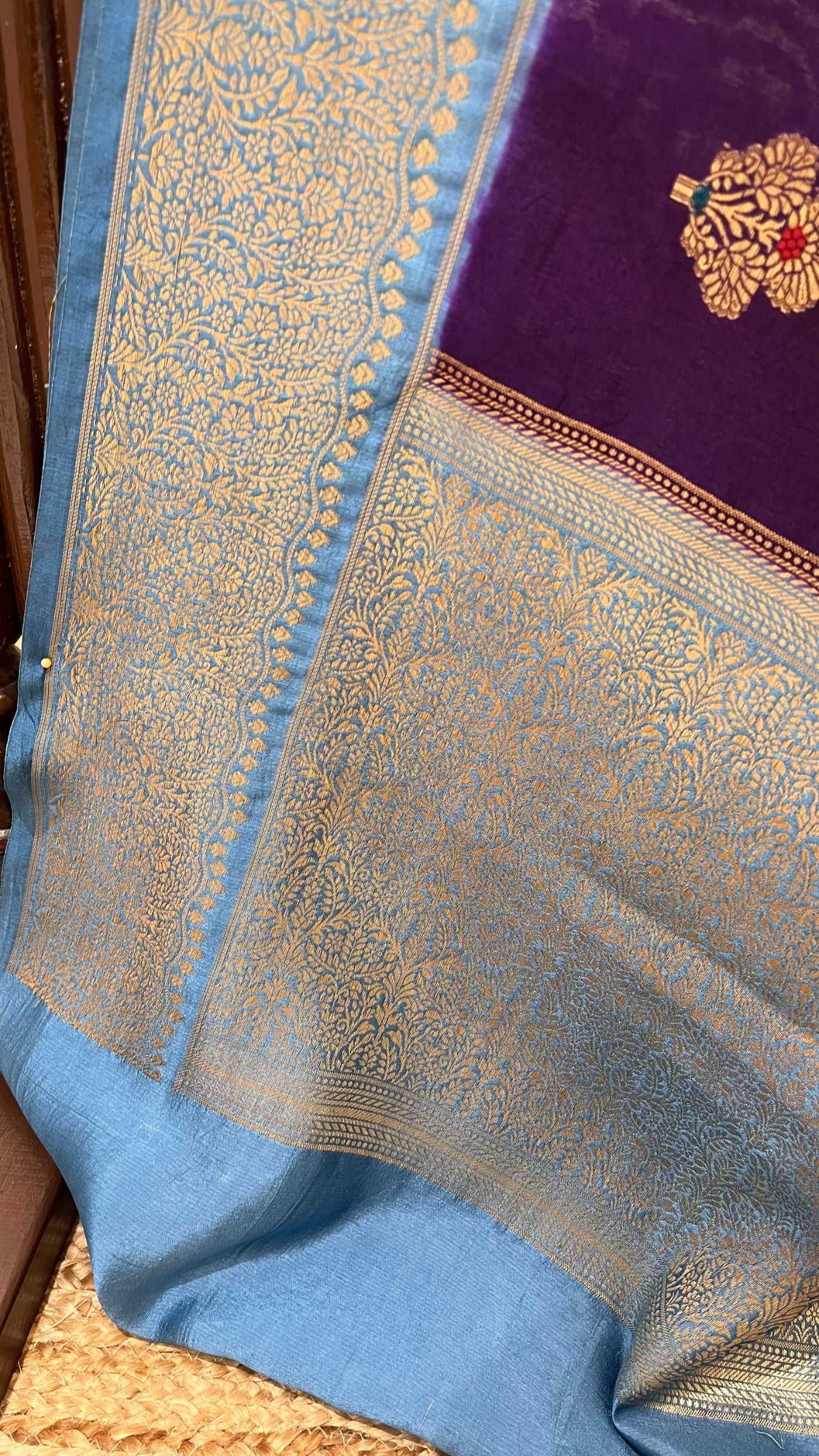 Pure Mango Silk Banarasi Saree