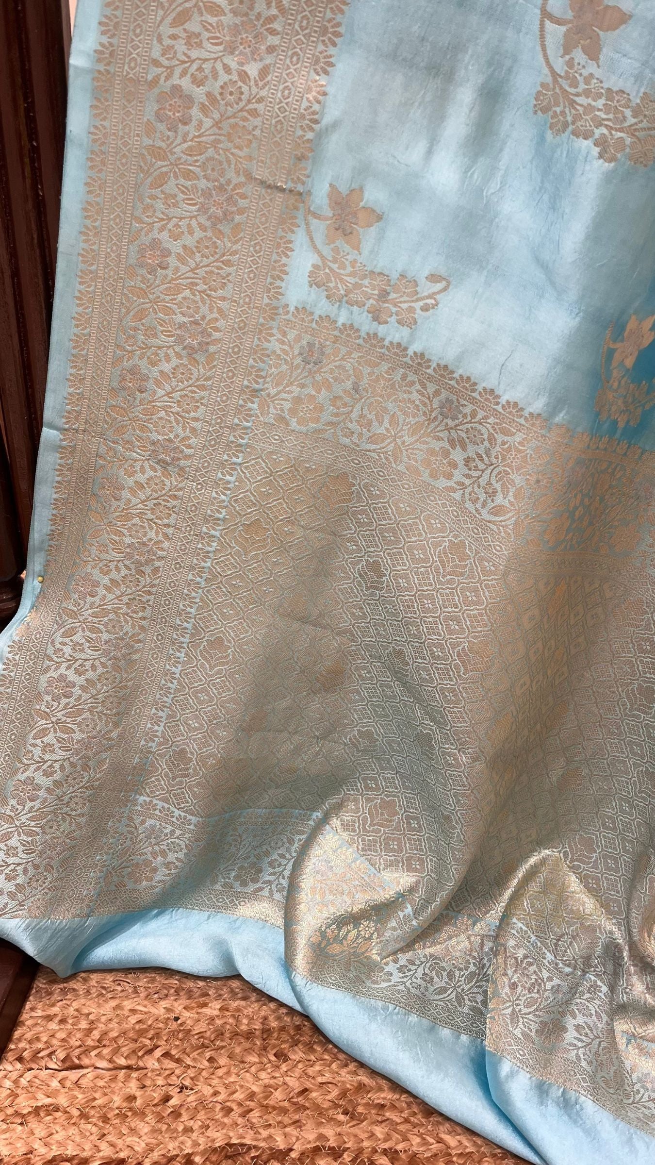 Pure Mango Silk Handloom Banarasi Saree