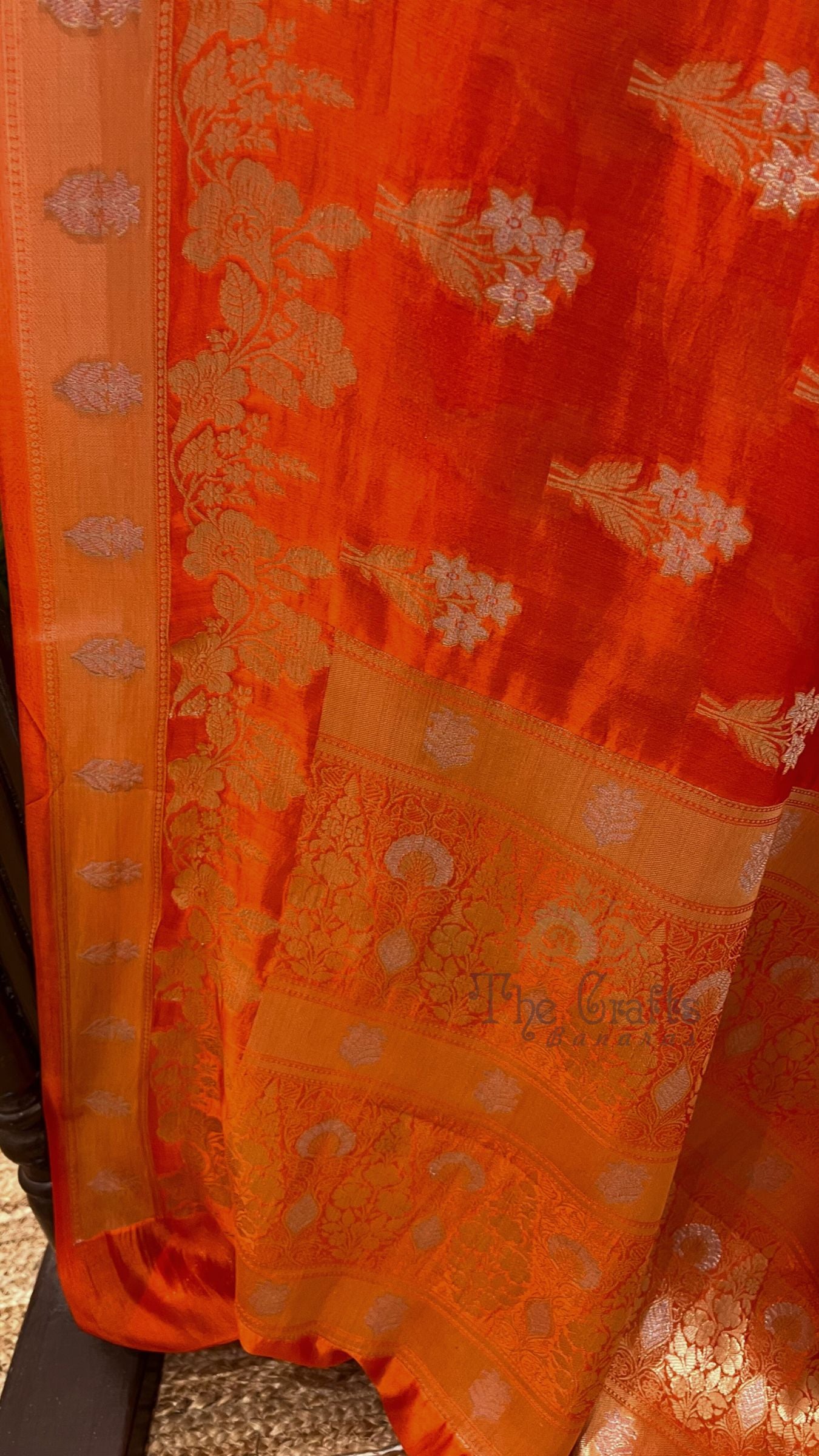 Pure Mango Silk Banarasi Saree