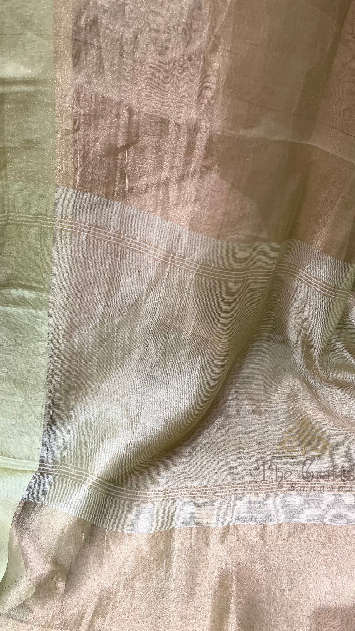 Pure Tissue Silk Handloom Banarasi Saree - with Satin Border