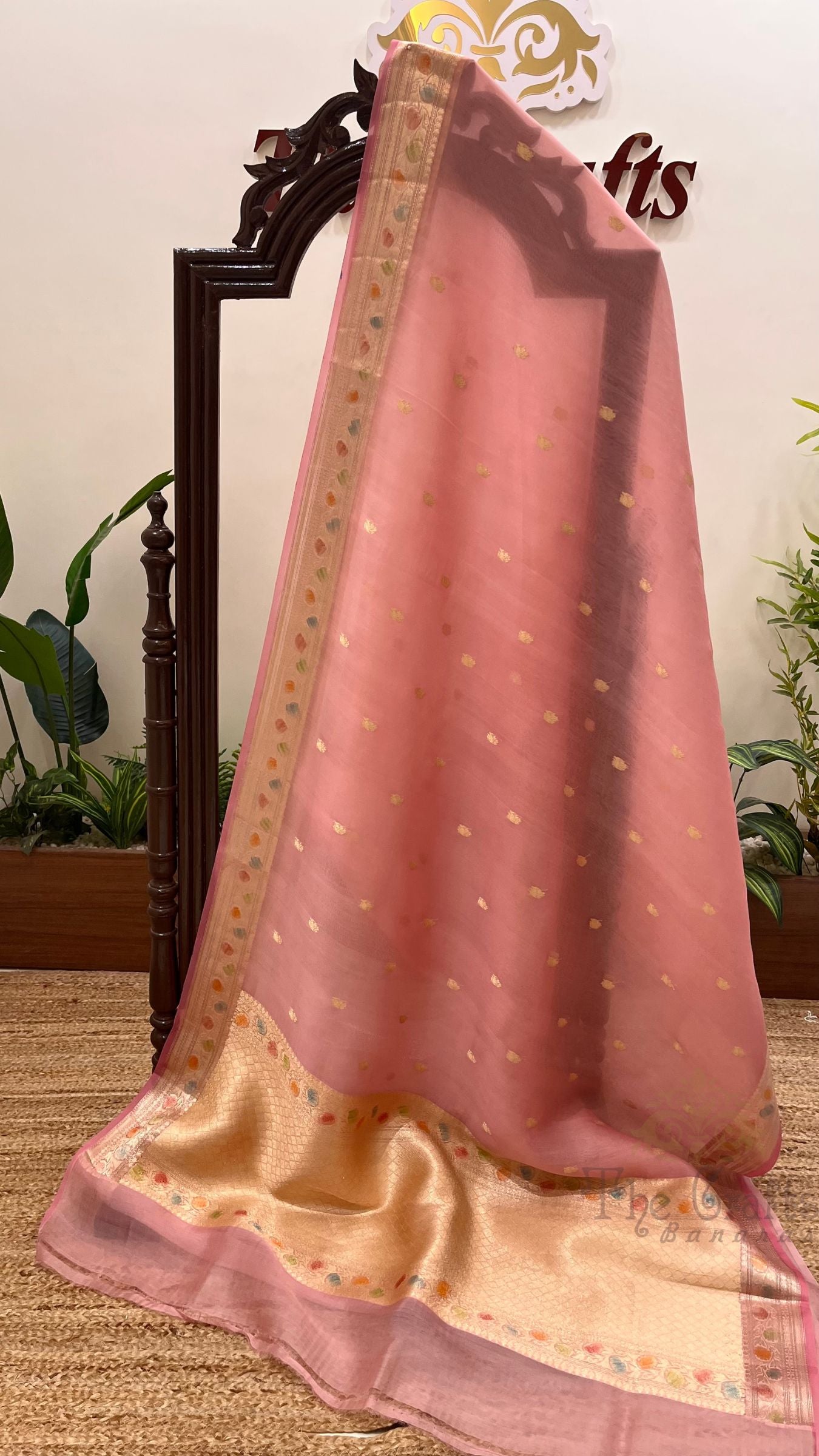 Pure Kora Silk Handloom Banarasi Saree