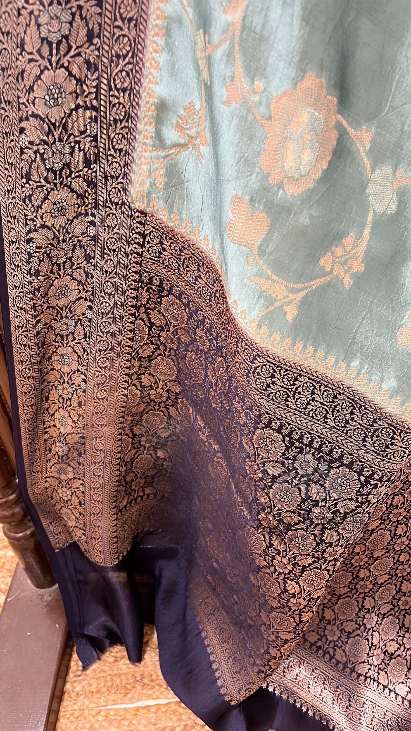 Pure Mango Silk Banarasi Saree