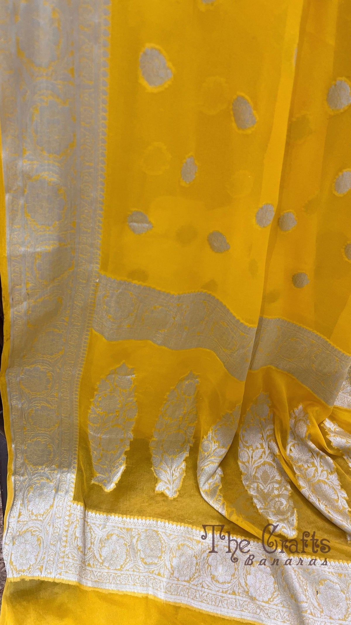 Pure Khaddi Chiffon Banarasi Saree