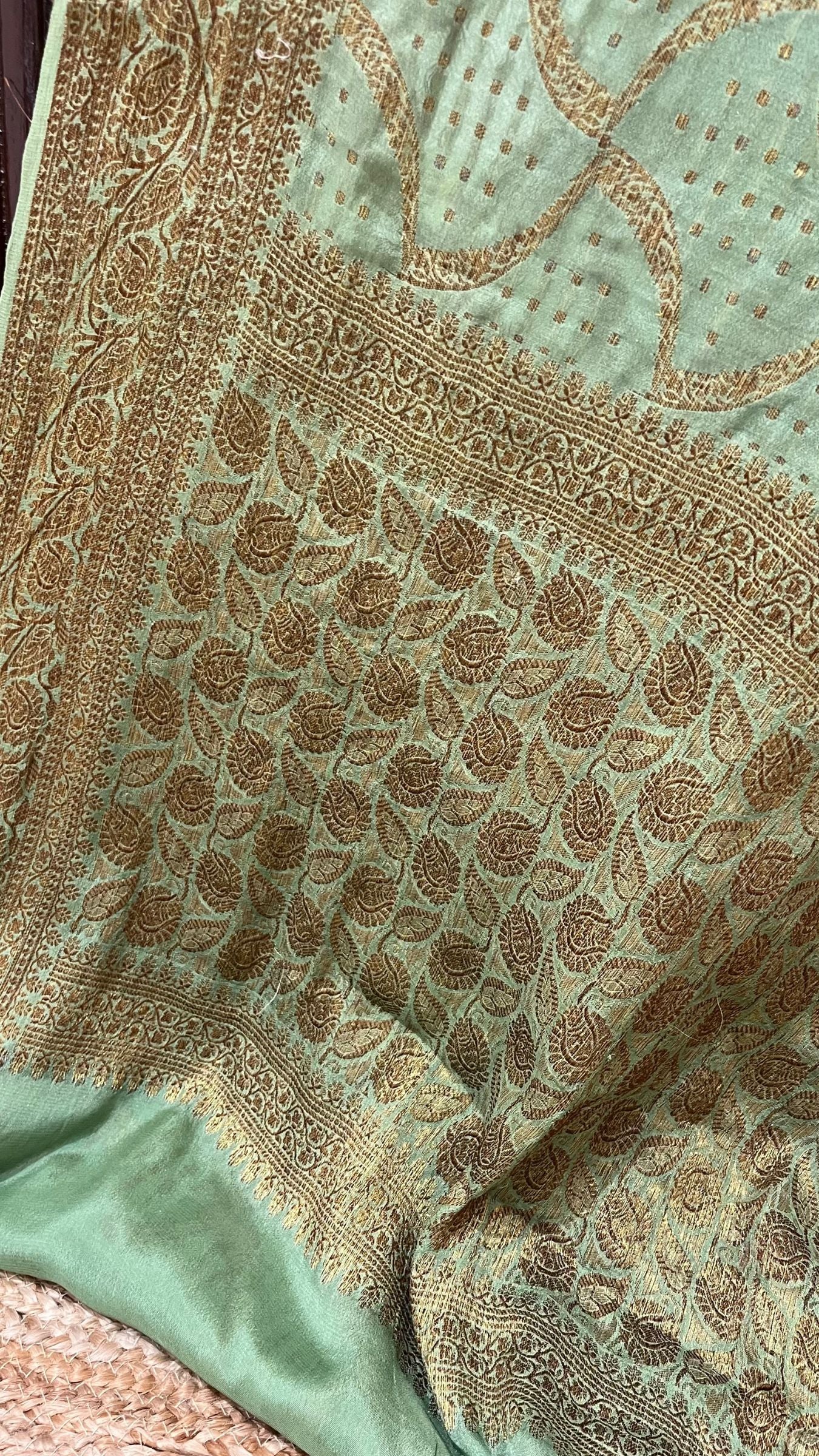 Pure Khaddi Chiffon Banarasi Saree