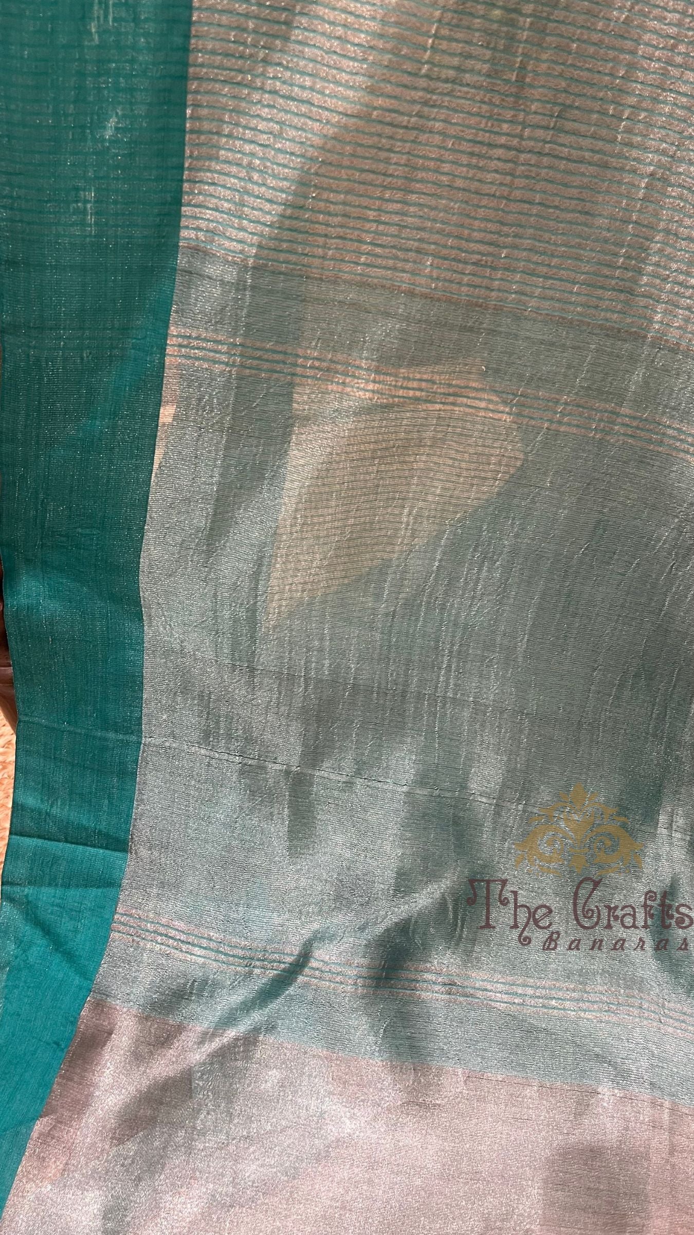 Pure Tissue Silk Handloom Banarasi Saree - with Satin Border