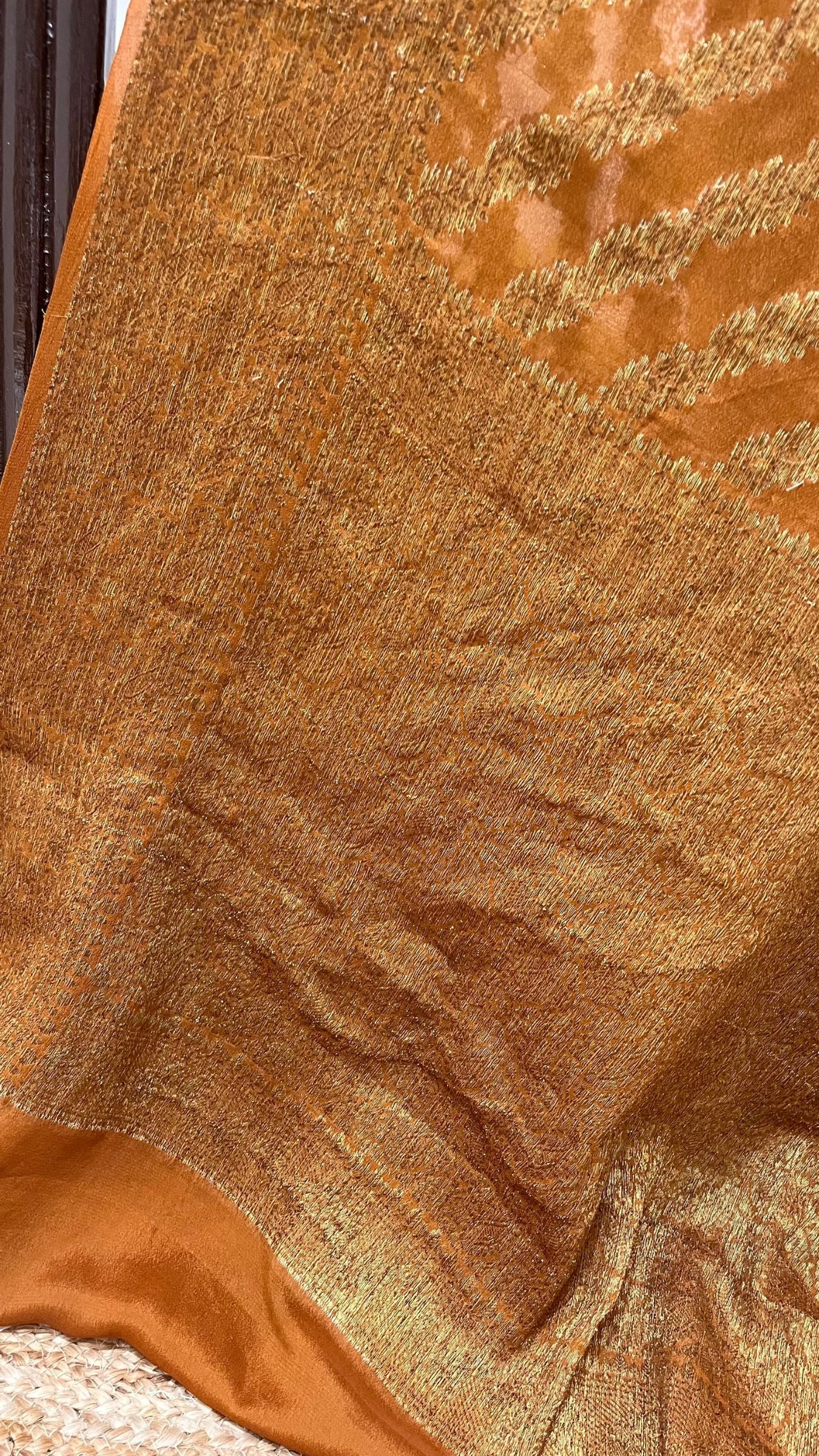 Pure Khaddi Chiffon Banarasi Saree