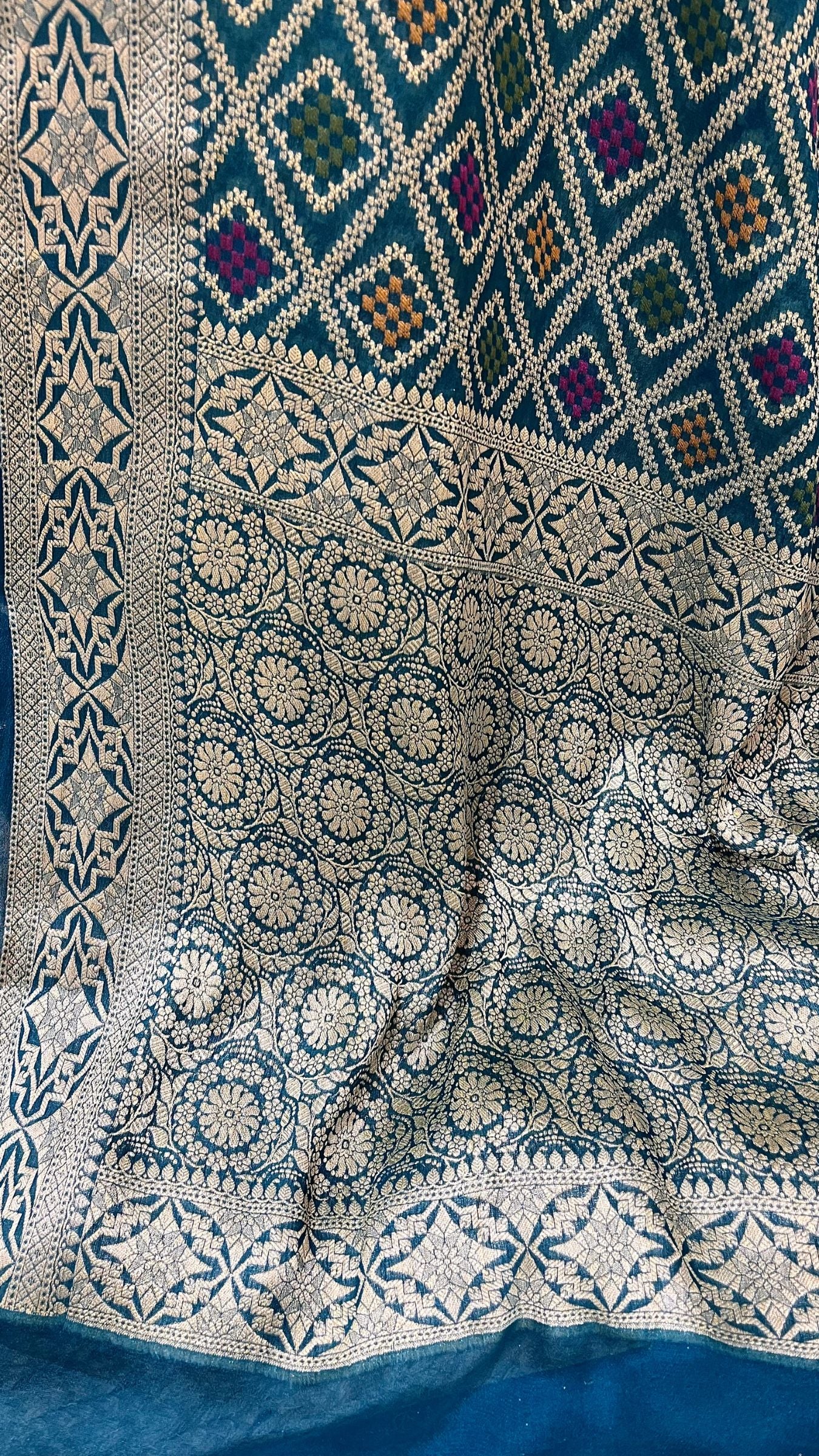 Pure Khaddi Chiffon Banarasi Saree