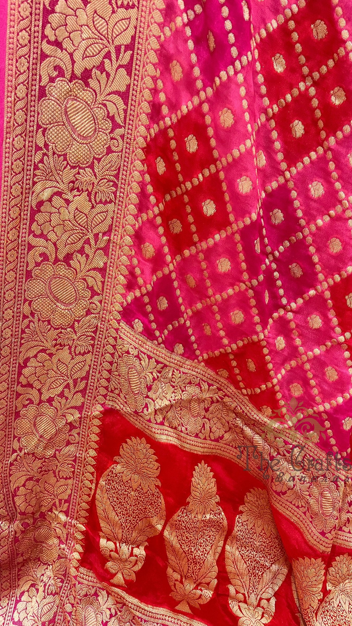 Pure Khaddi Chiffon Banarasi Saree