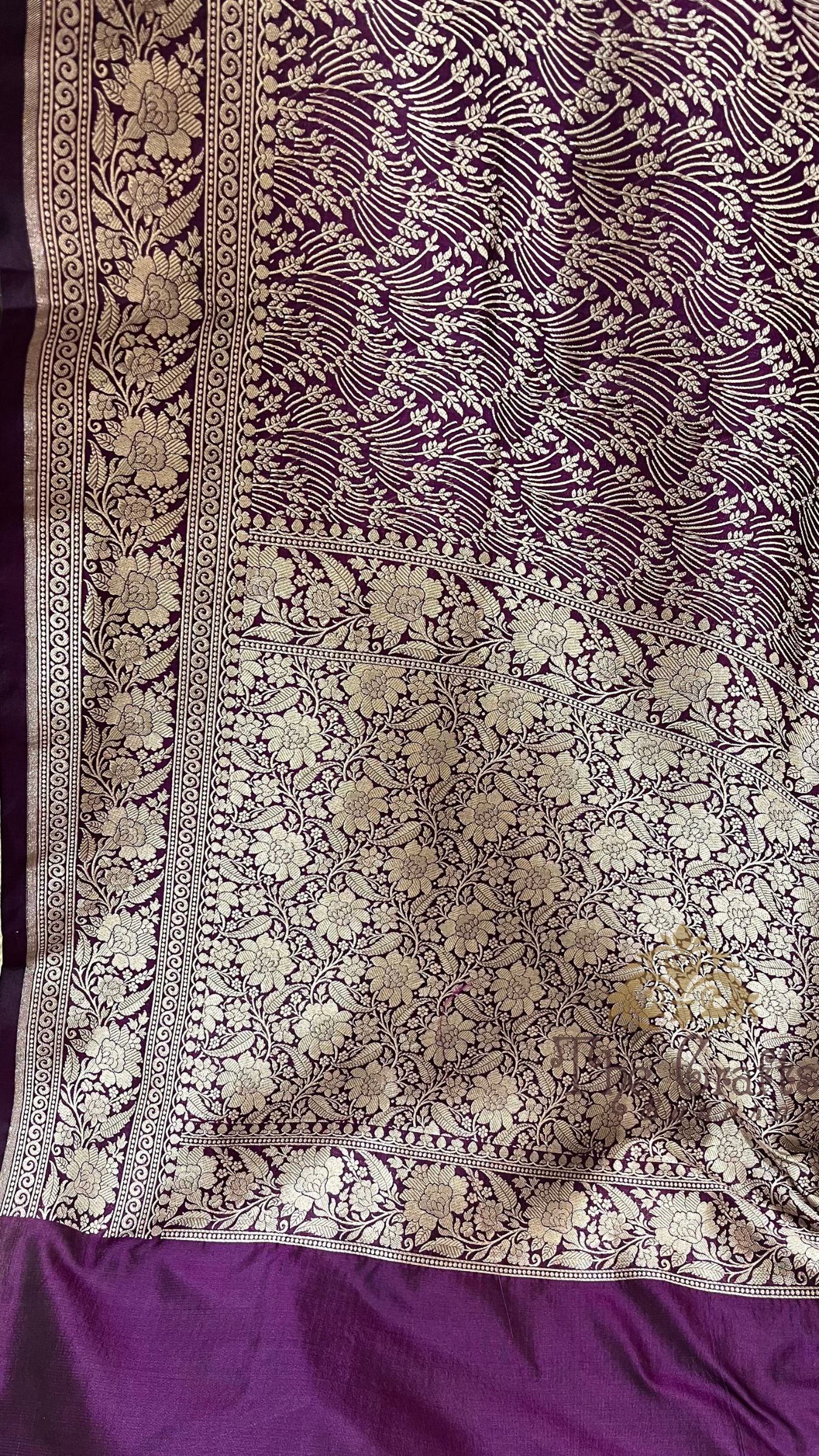 Pure Katan Silk Handloom Banarasi Saree - Tanchui Brocade