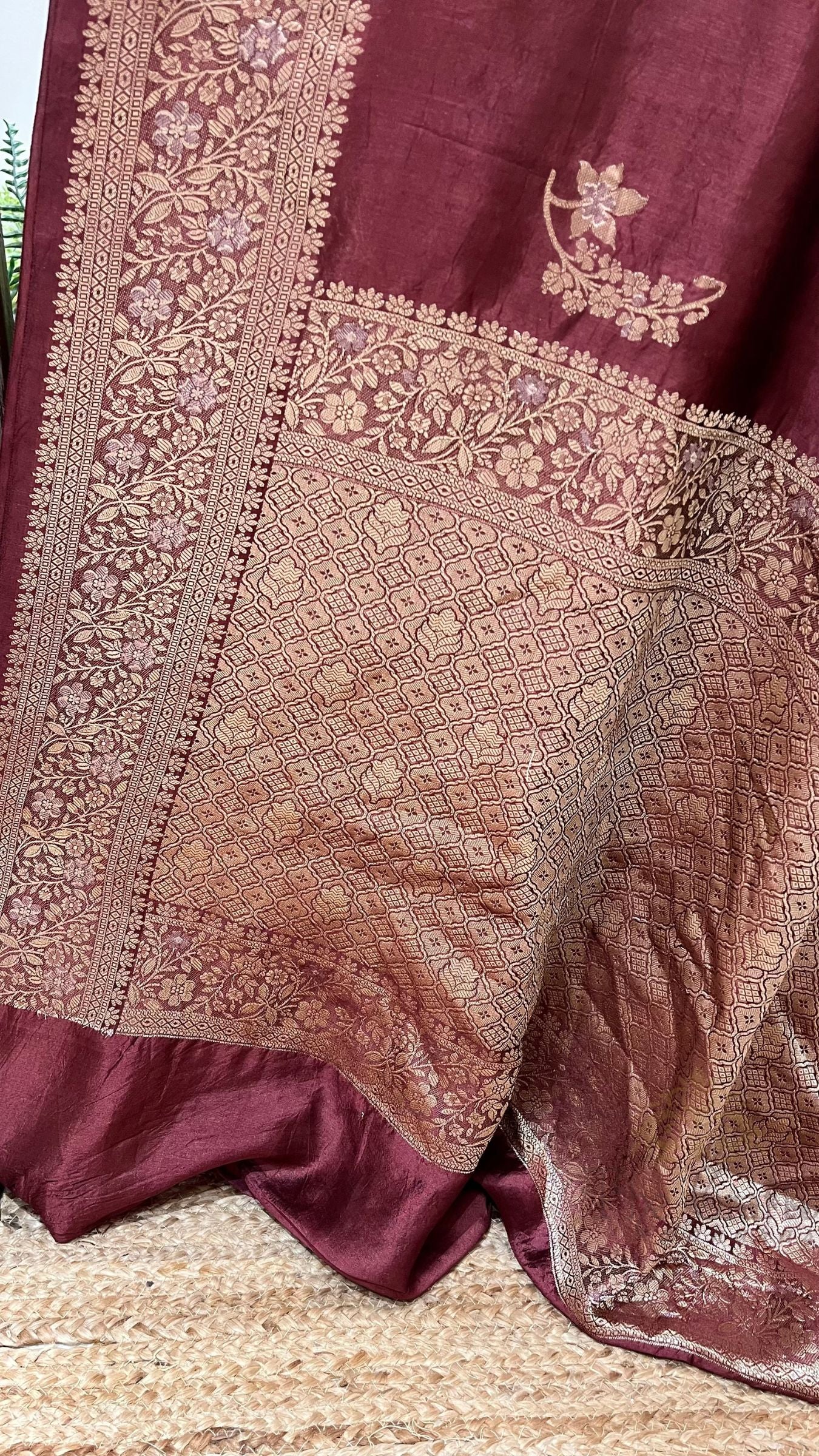 Pure Mango Silk Handloom Banarasi Saree