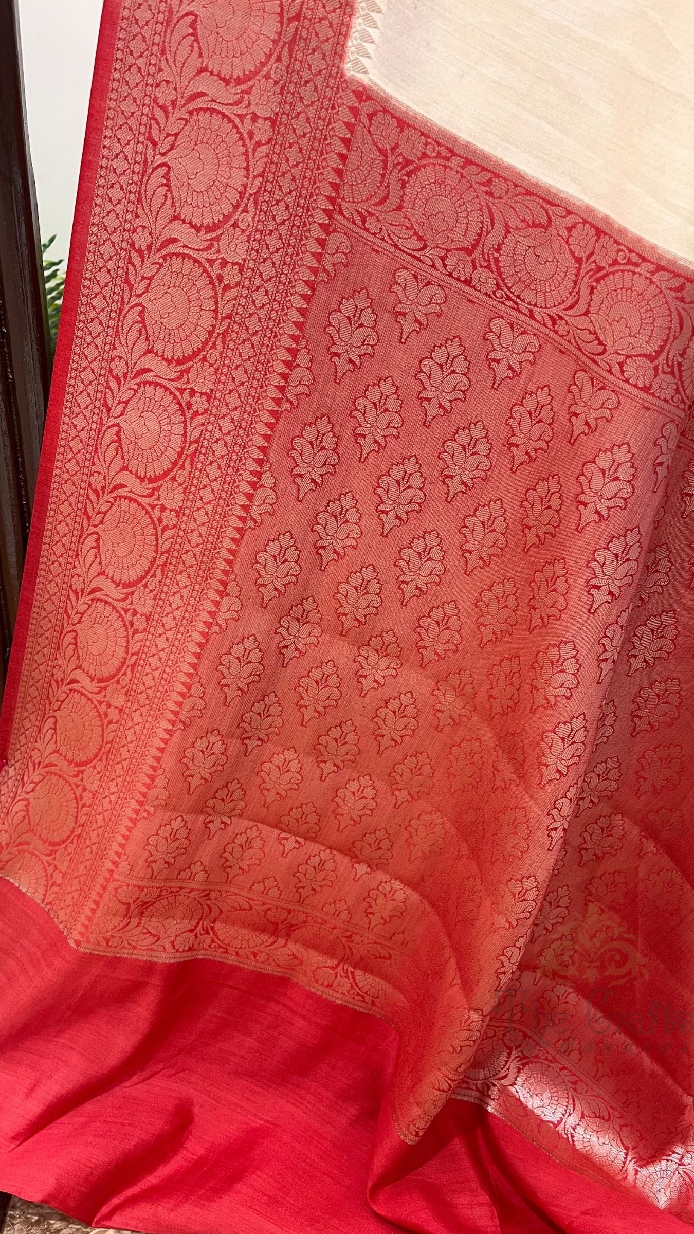 Pure Khaddi Chiffon Banarasi Saree