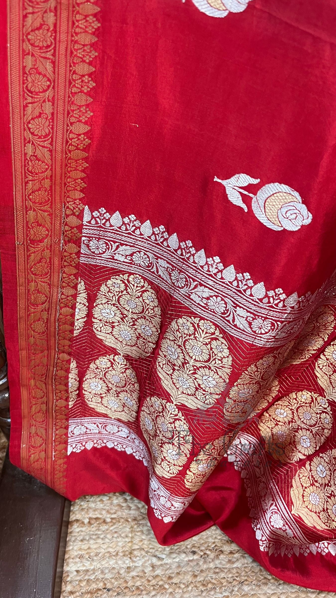 Pure Mango Silk Handloom Banarasi Saree