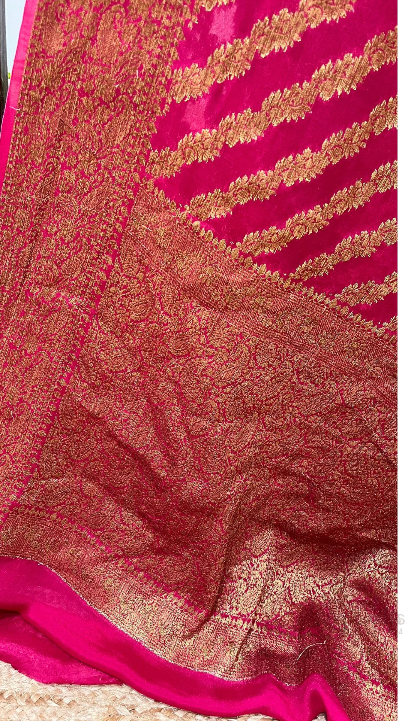 Pure Khaddi Chiffon Banarasi Saree