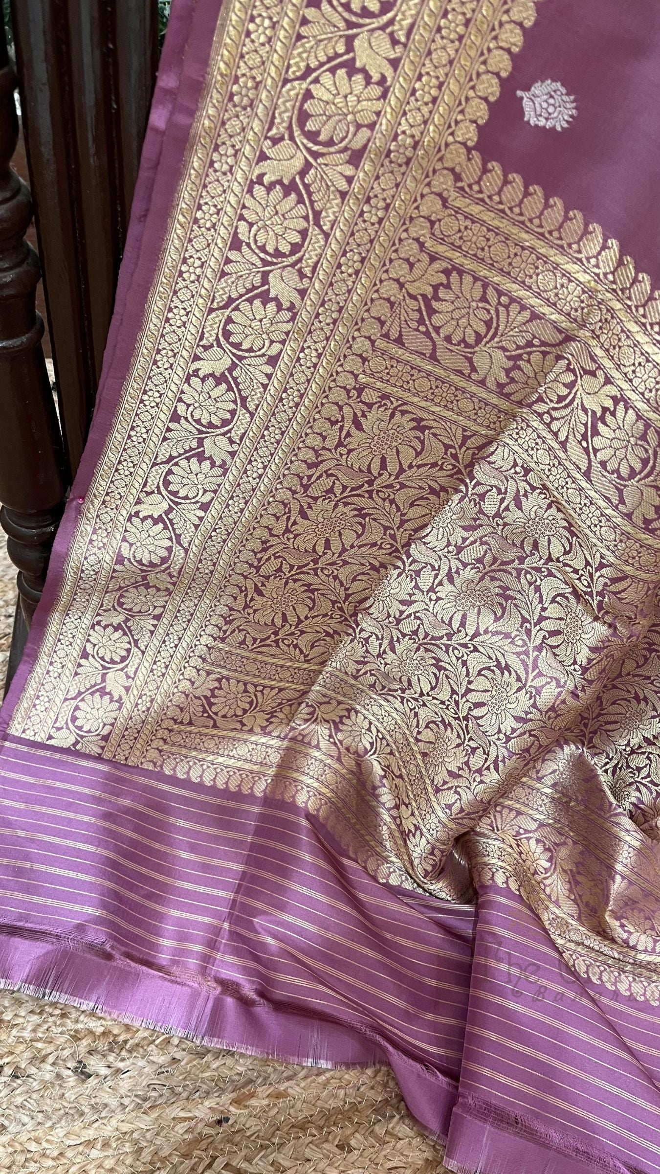 Pure Katan Silk Handloom Banarasi Saree - with Sona Rupa kadhua motifs