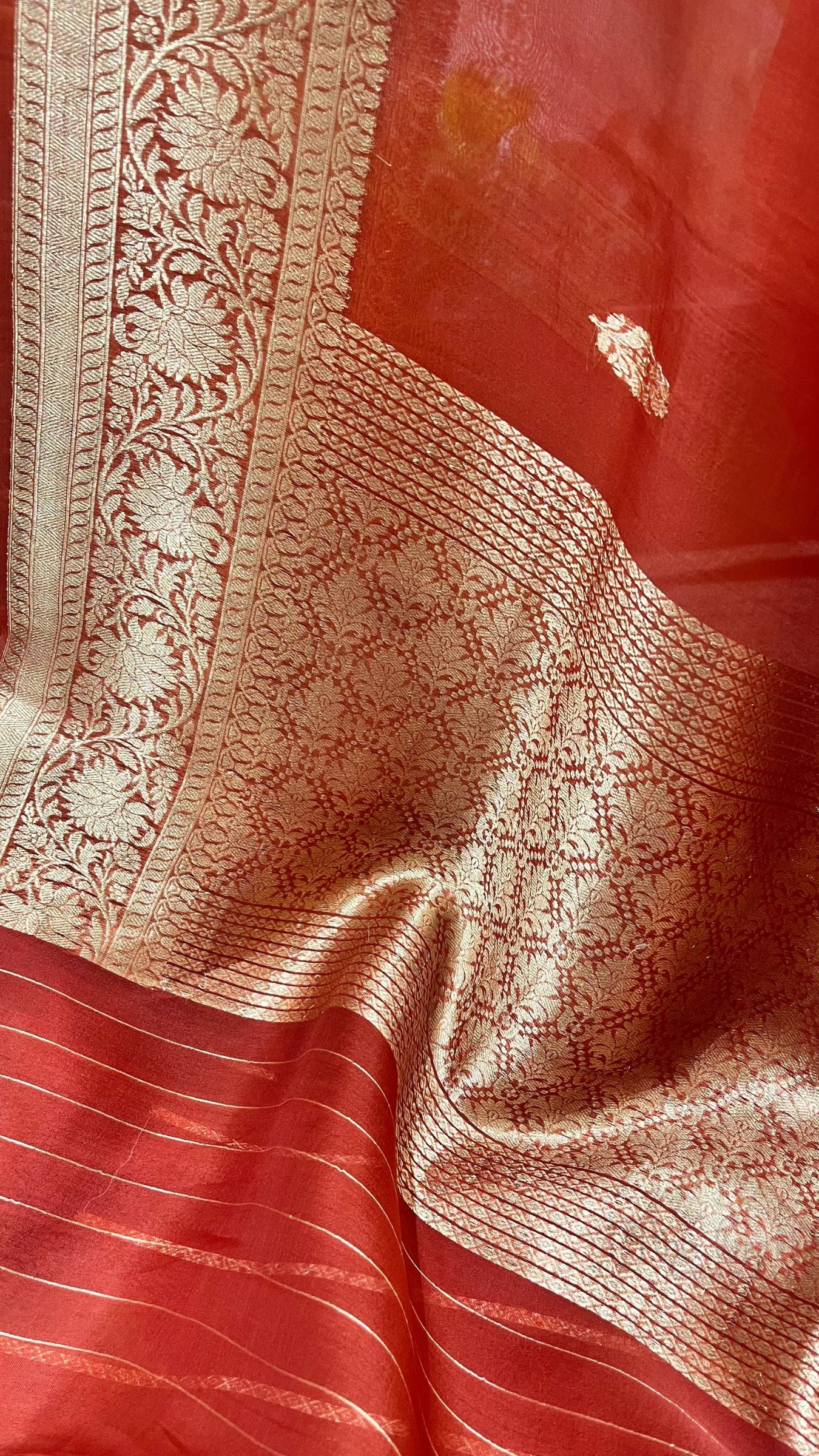 Pure Kora Silk Handloom Banarasi Saree