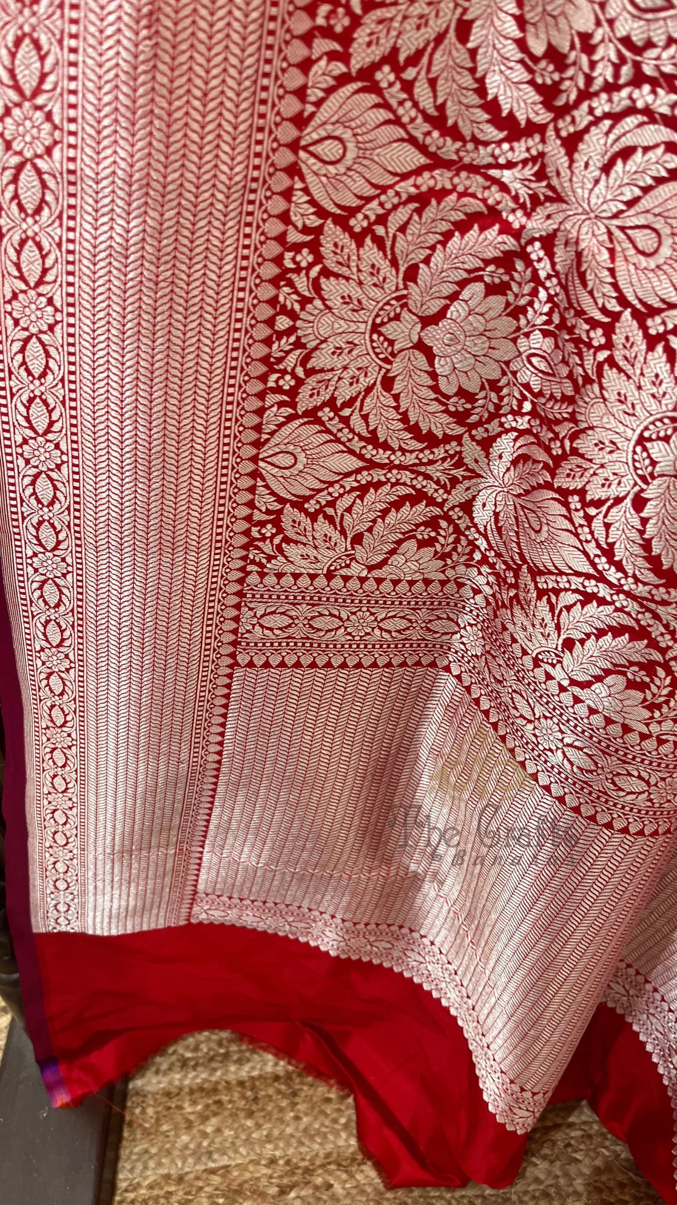Pure Katan Silk Handloom Banarasi Saree - Tanchui Brocade