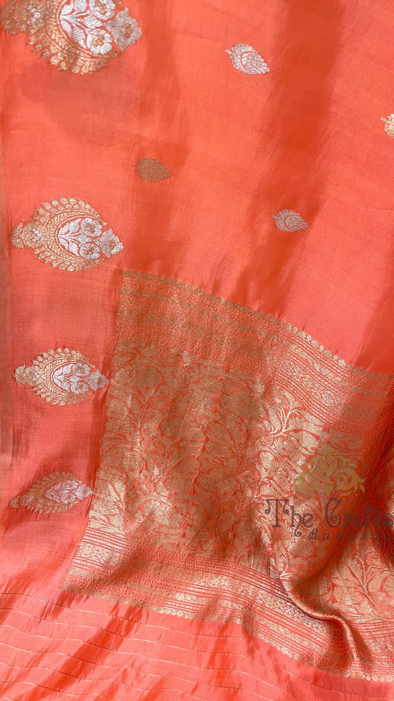 Pure Mango Silk Handloom Banarasi Saree