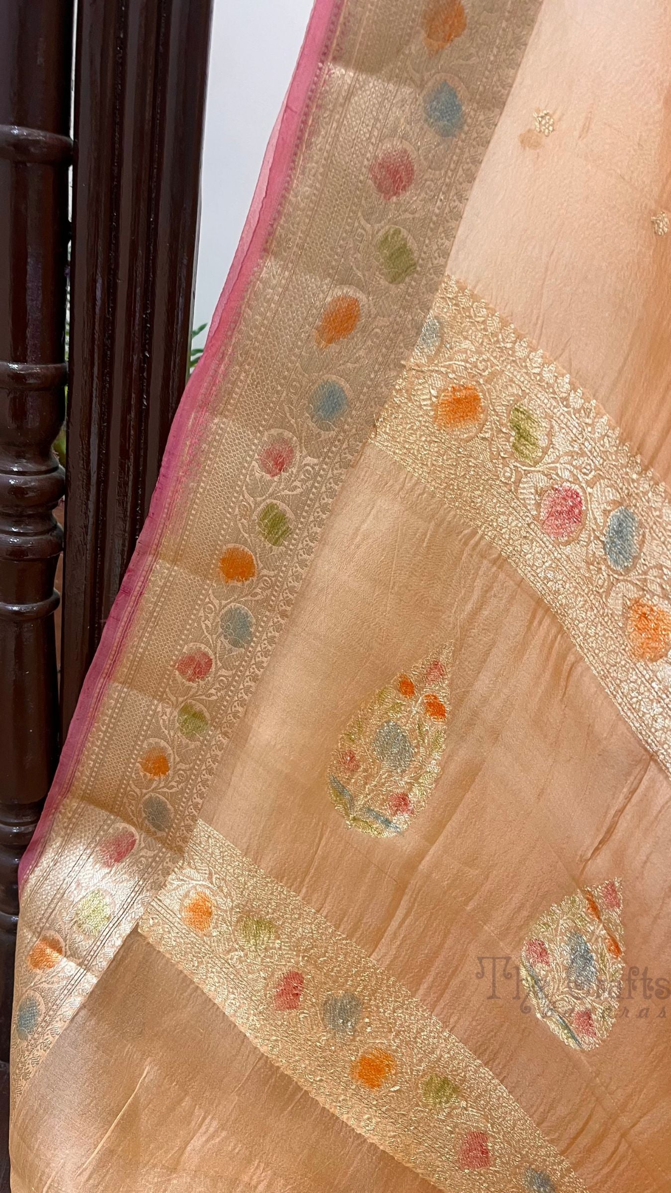 Pure Kora Silk Handloom Banarasi Saree