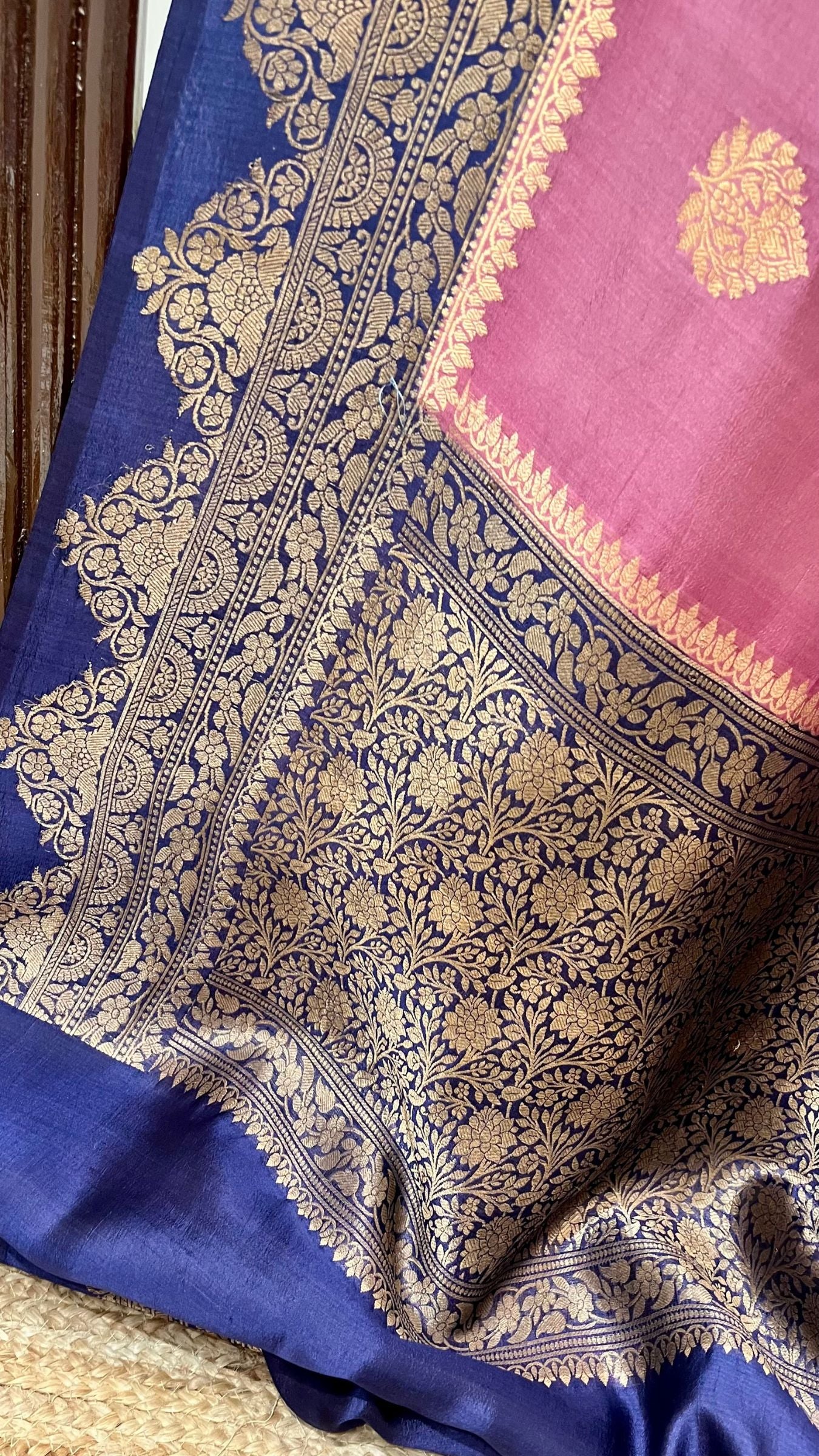 Pure Mango Silk Handloom Banarasi Saree