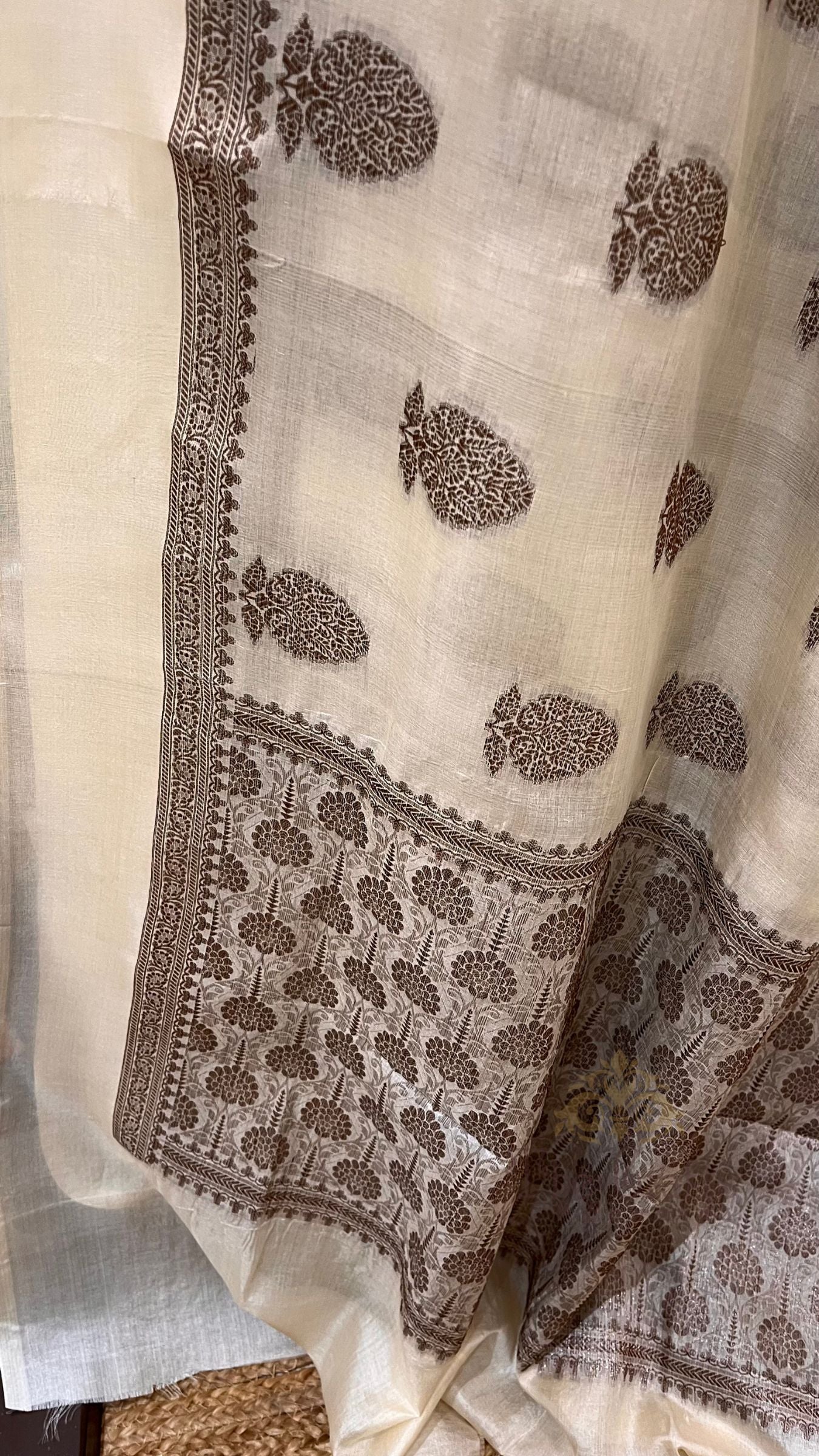 Pure Tussar Silk Banarasi Saree