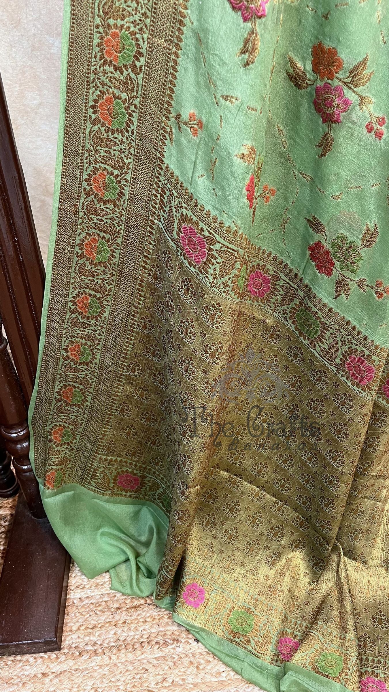 Pure Khaddi Chiffon Banarasi Saree