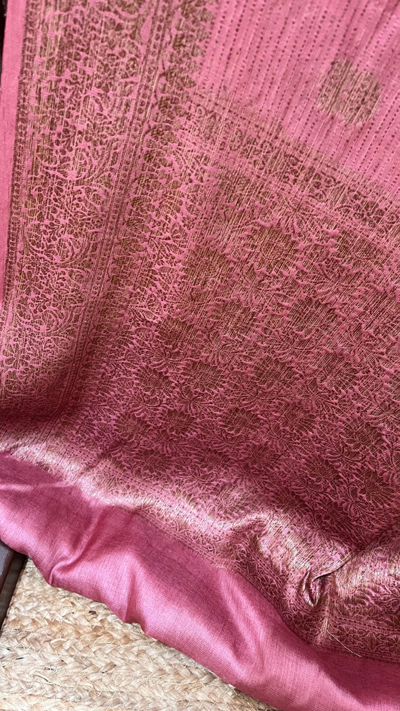 Pure Tussar Silk Banarasi Saree