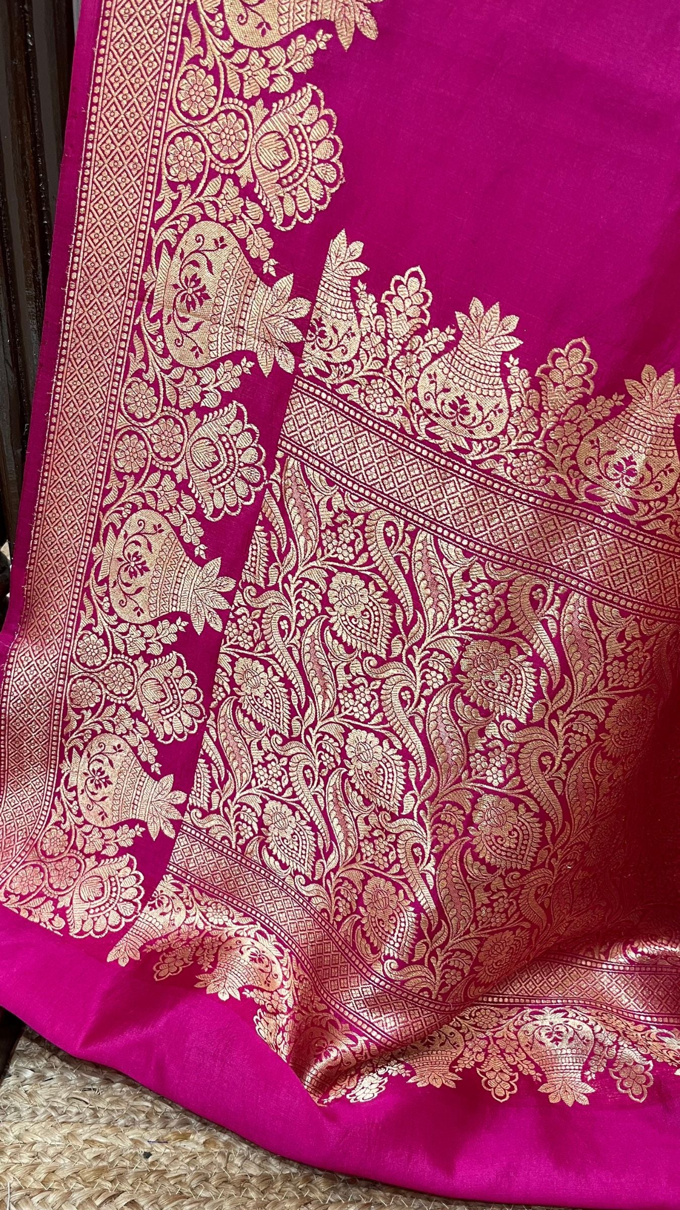Pure Mango Silk Handloom Banarasi Saree