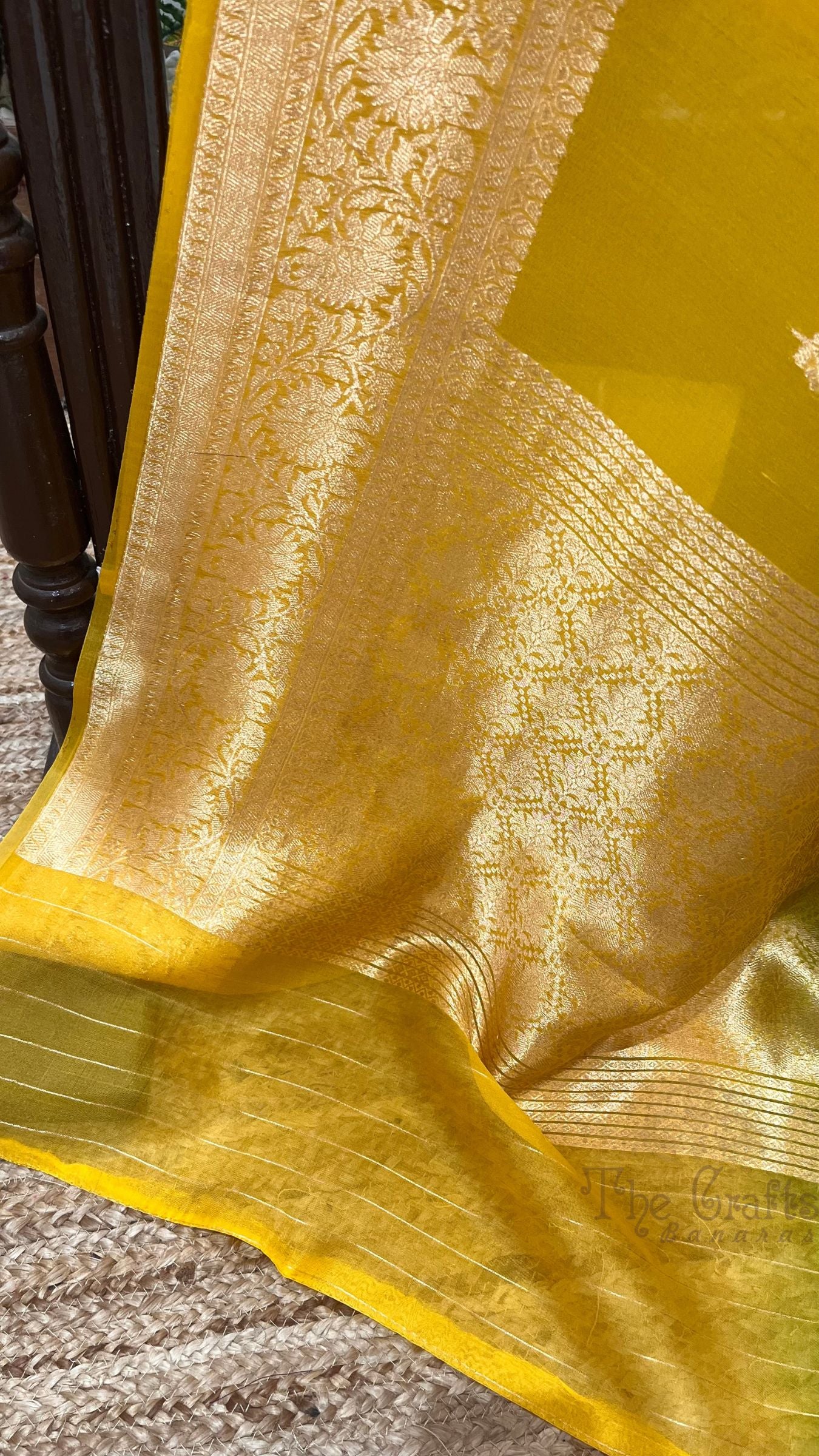 Pure Kora Silk Handloom Banarasi Saree