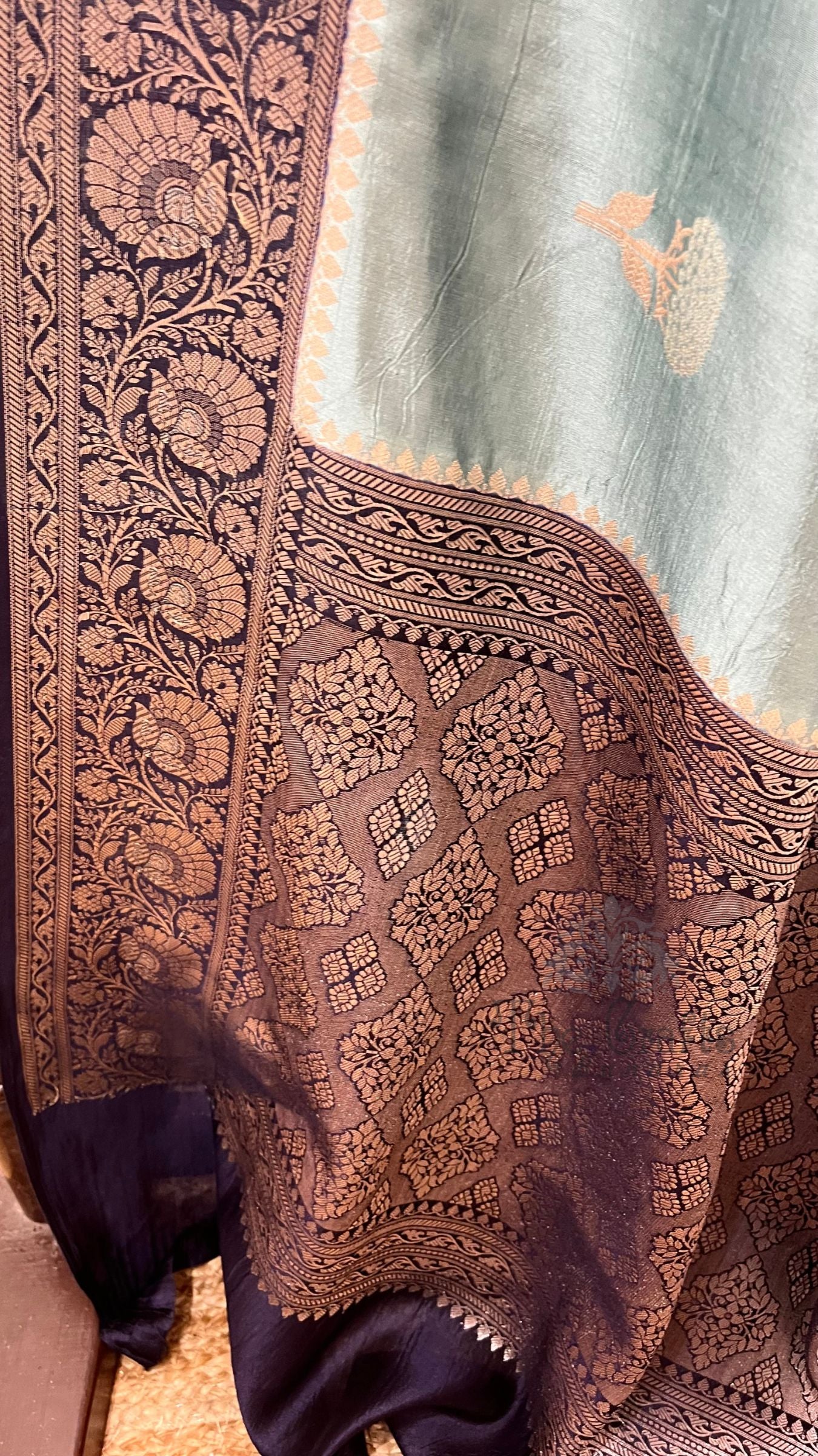 Pure Mango Silk Banarasi Saree