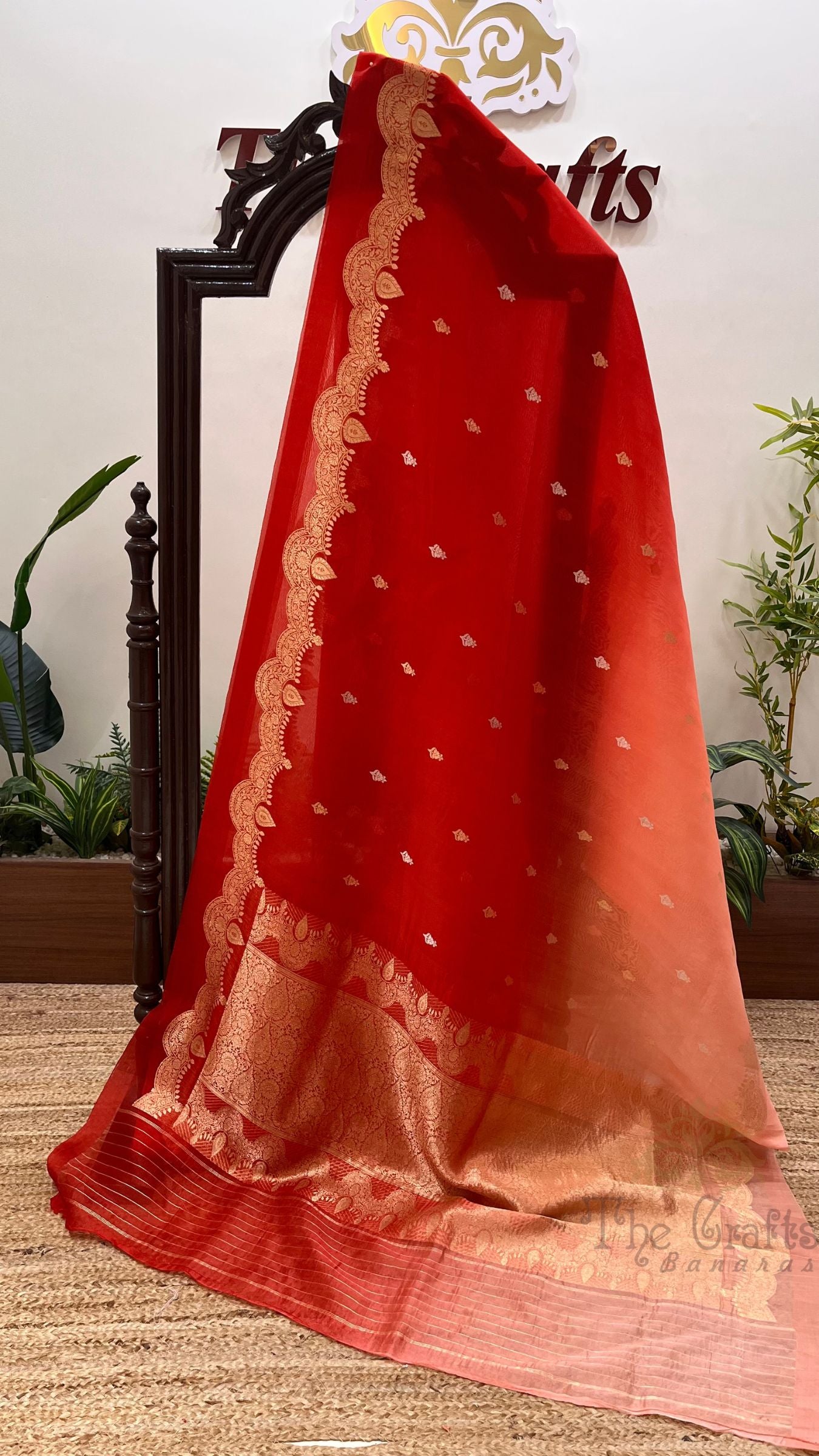 Pure Kora Silk Handloom Banarasi Saree