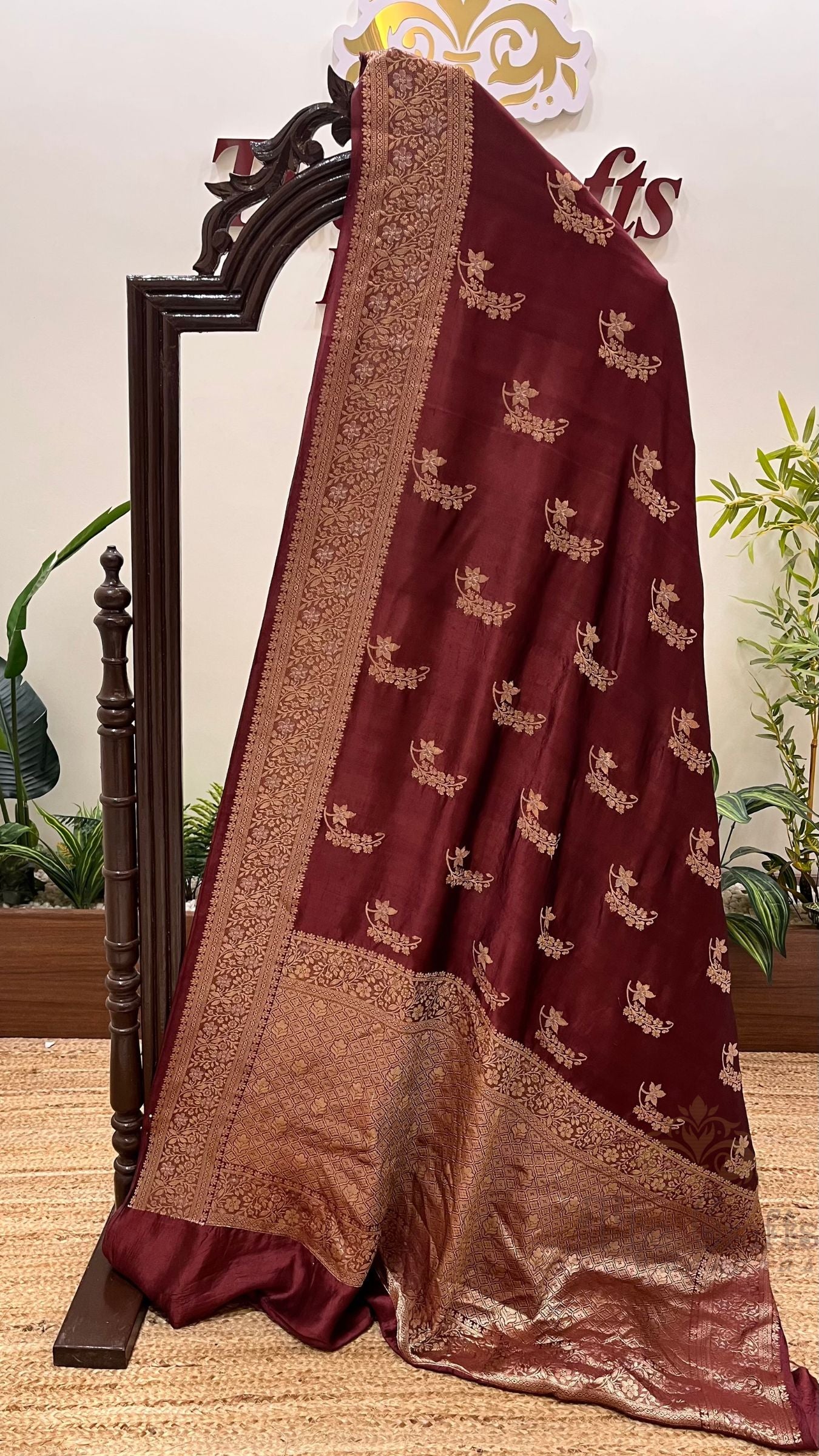 Pure Mango Silk Handloom Banarasi Saree