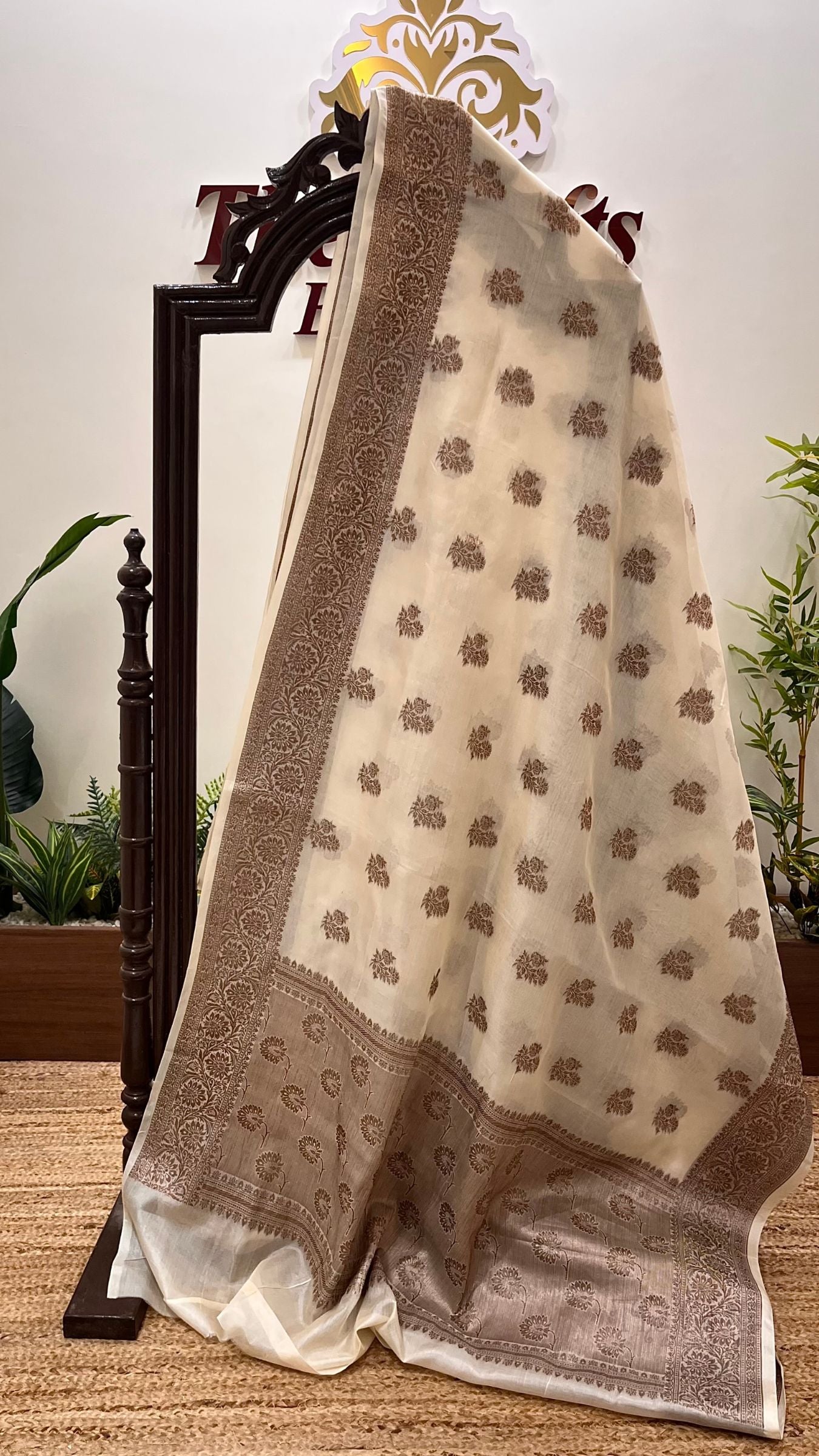 Pure Tussar Silk Banarasi Saree