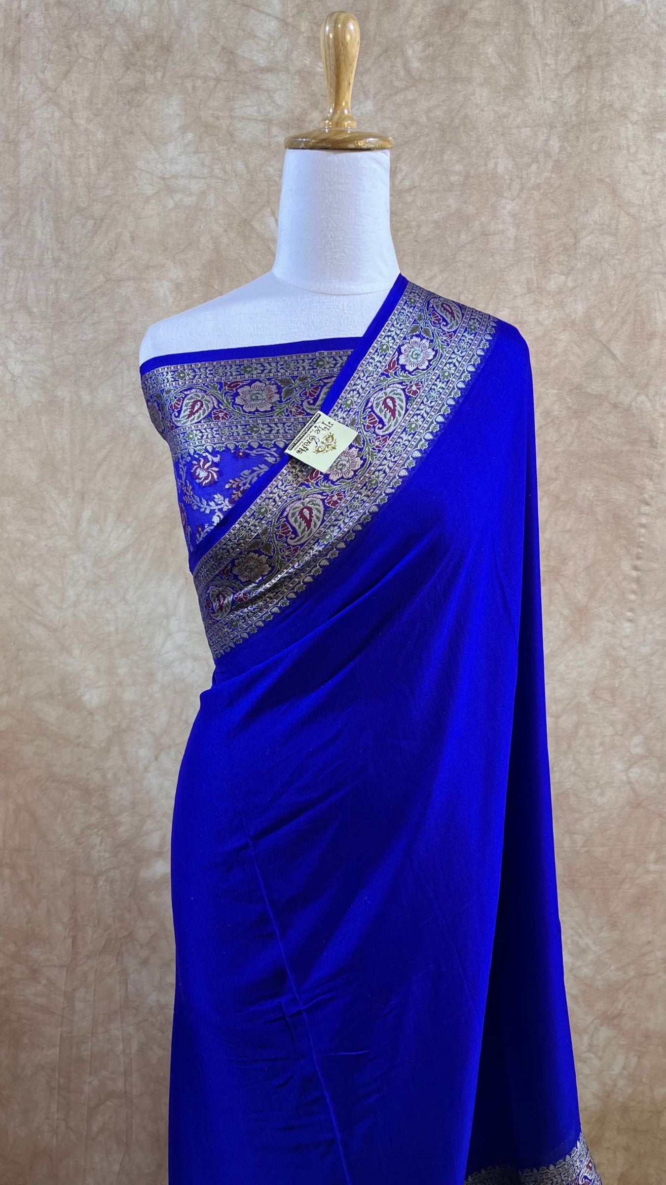 Pure Khaddi Chiffon Banarasi Saree