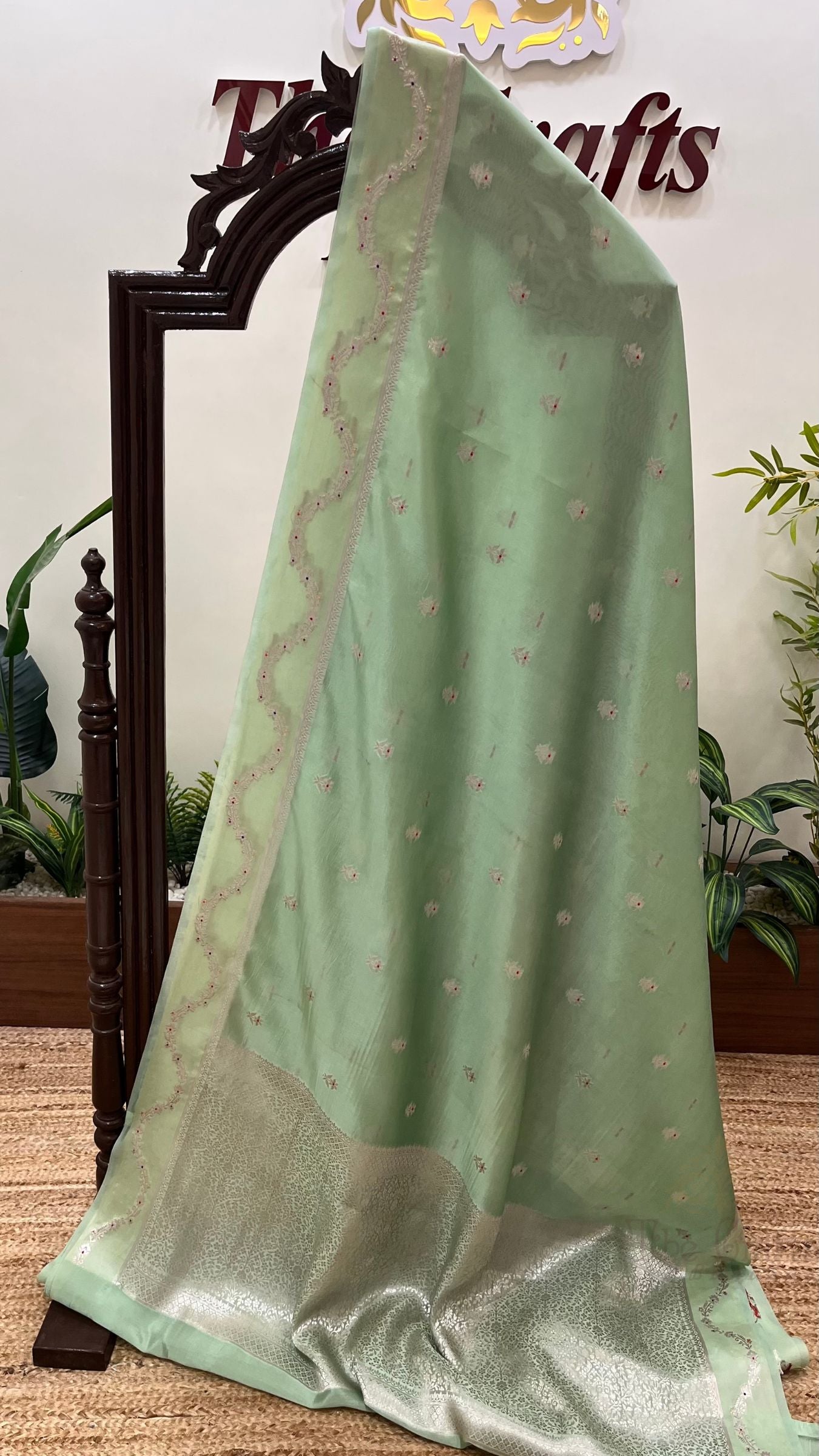 Pure Mango Silk Banarasi Saree