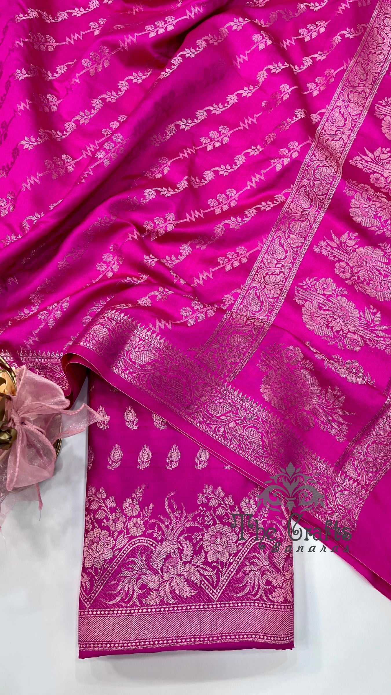 Pure Chiniya Silk Banarasi Dress Material