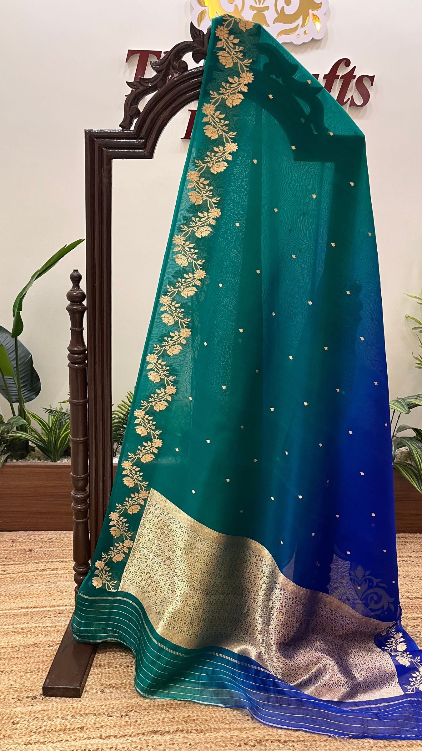 Pure Kora Silk Handloom Banarasi Saree