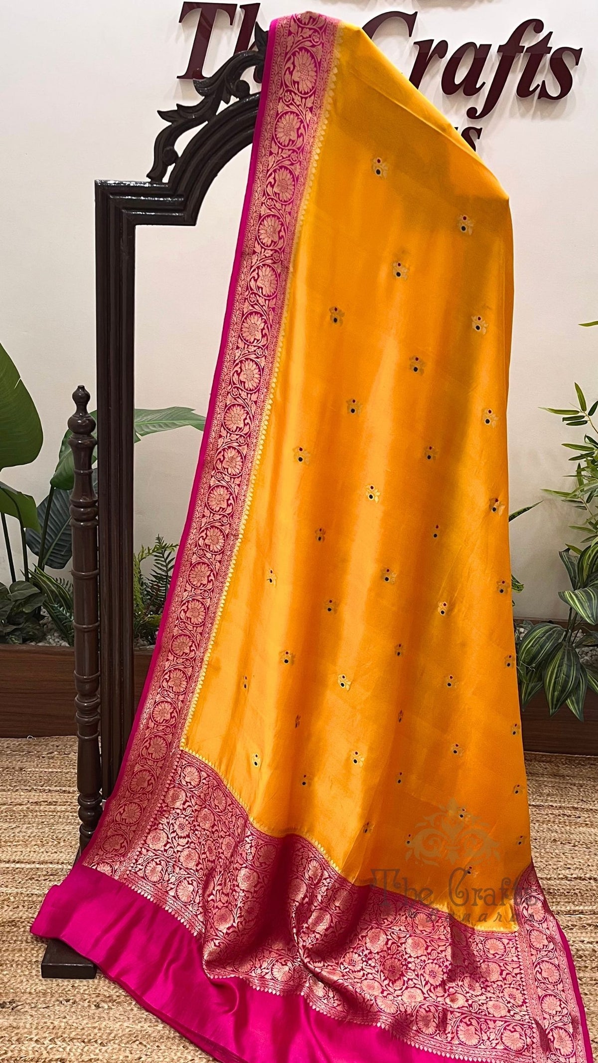 Pure Mango Silk Handloom Banarasi Saree