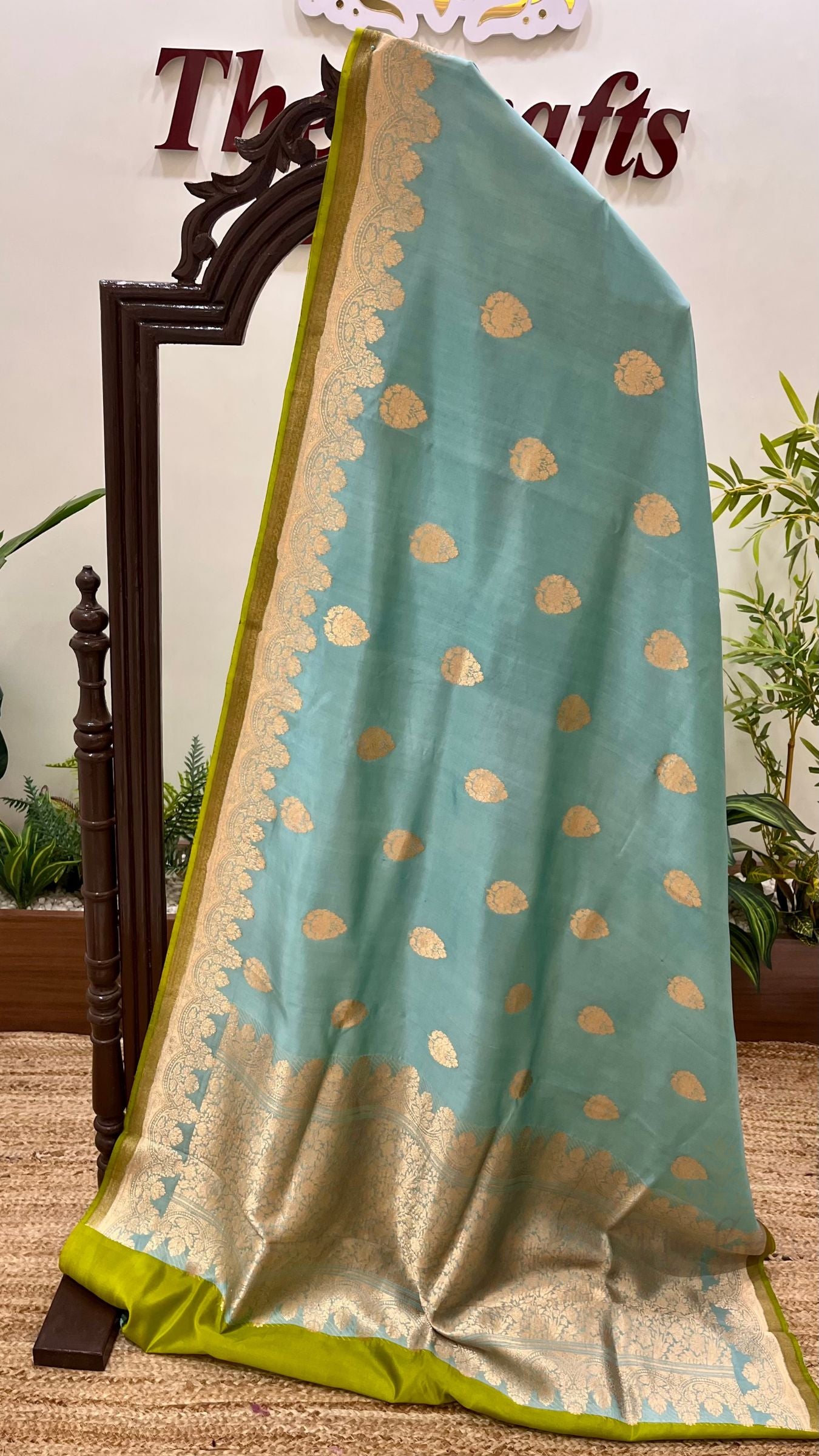 Pure Mango Silk Handloom Banarasi Saree
