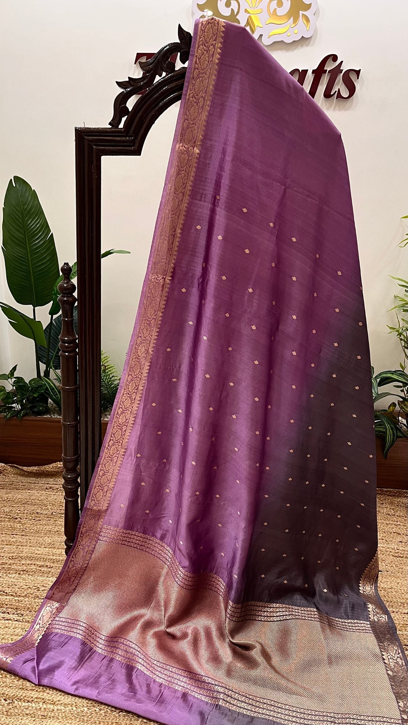 Pure Mango Silk Handloom Banarasi Saree