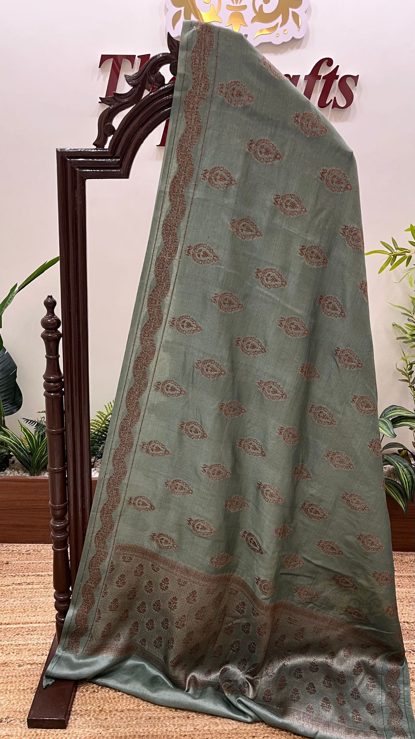 Pure Tussar Silk Banarasi Saree