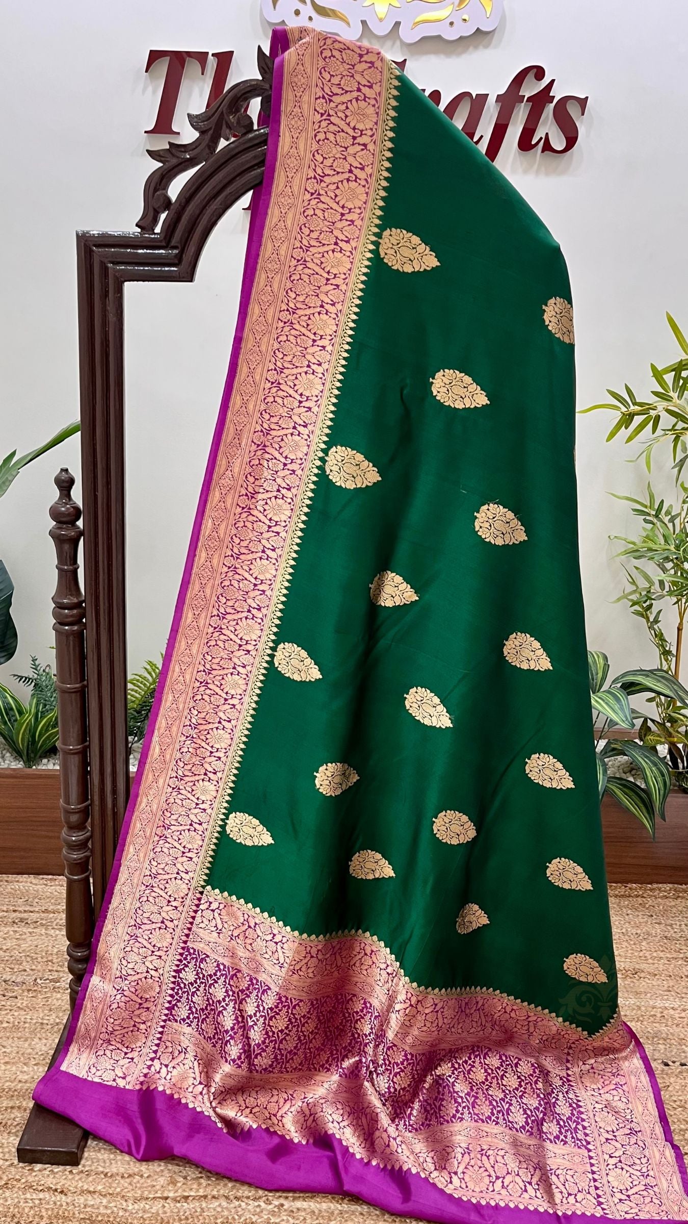 Pure Mango Silk Handloom Banarasi Saree