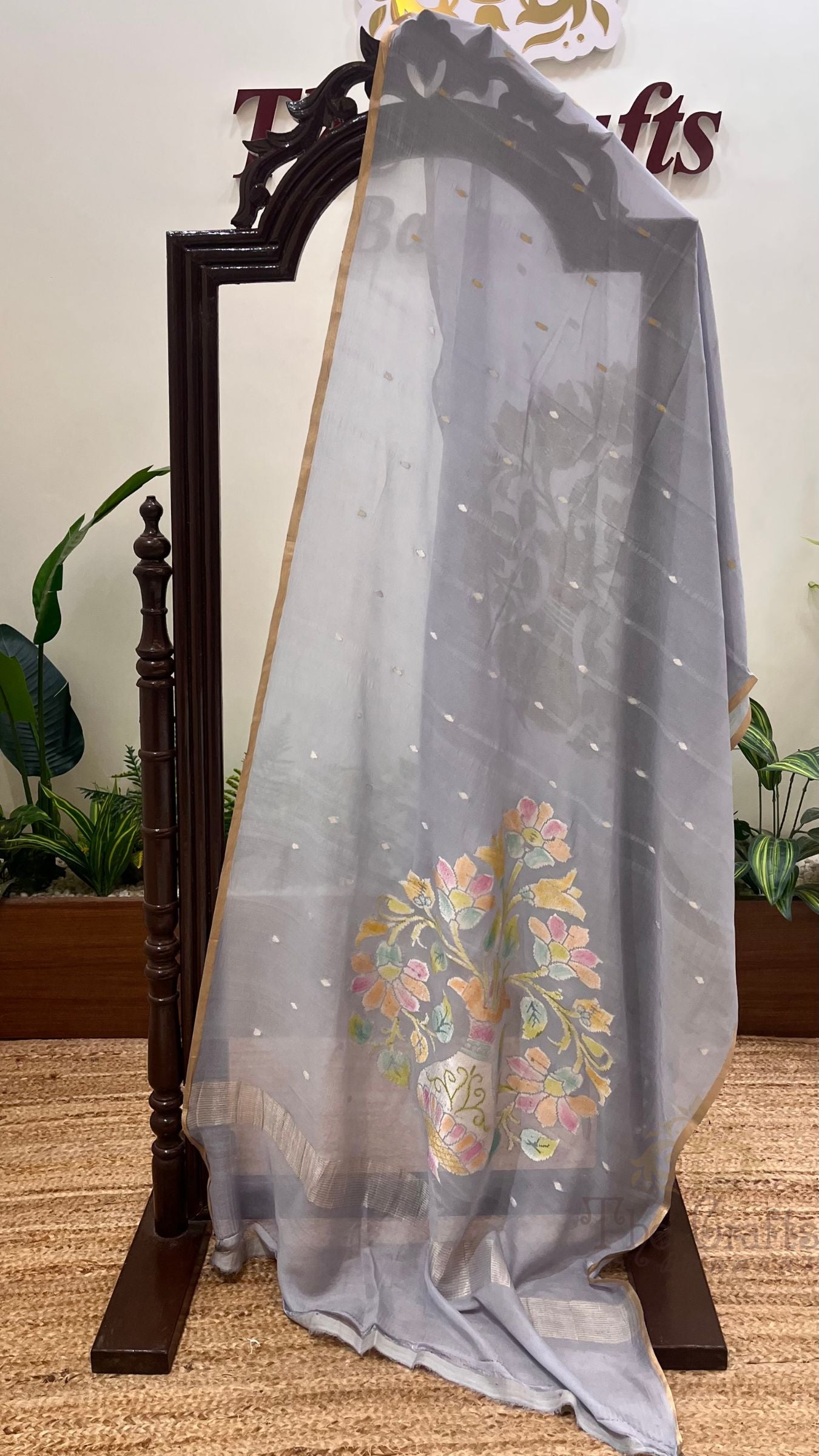 Pure Moonga Silk Banarasi Handloom Dupatta