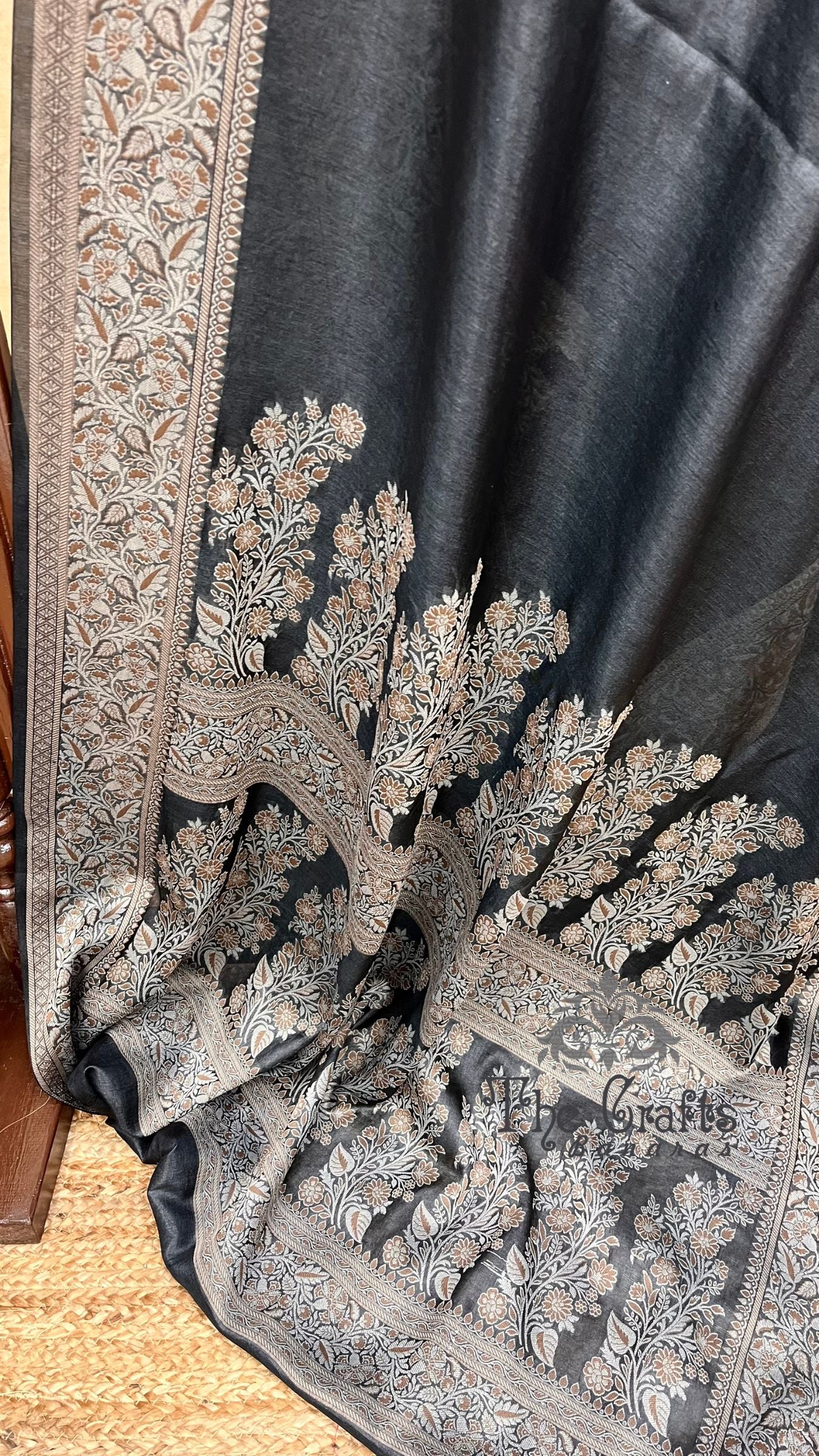 Pure Butter Crepe Banarasi Saree