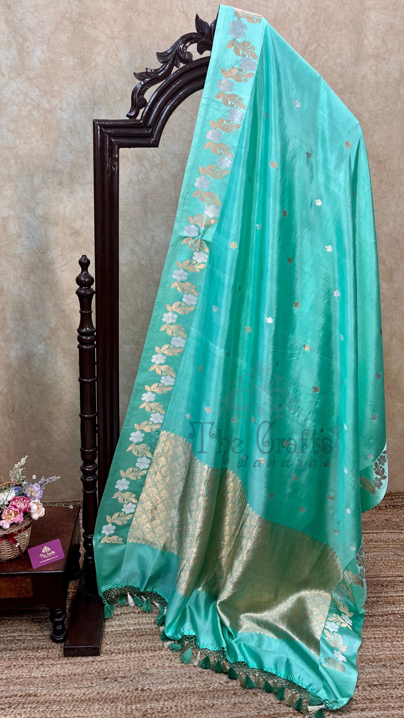 Pure Mango Silk Handloom Banarasi Saree