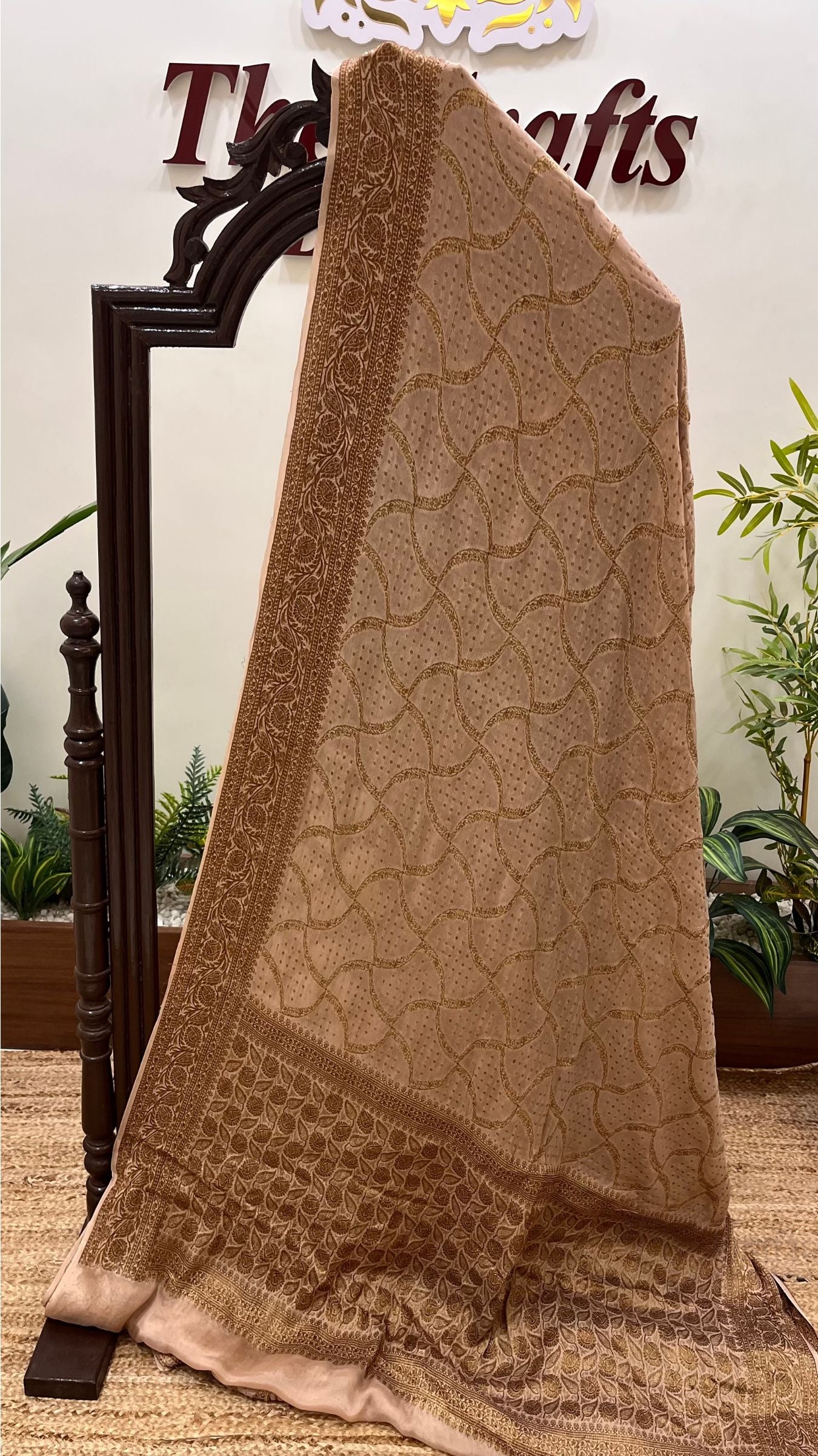 Pure Khaddi Chiffon Banarasi Saree