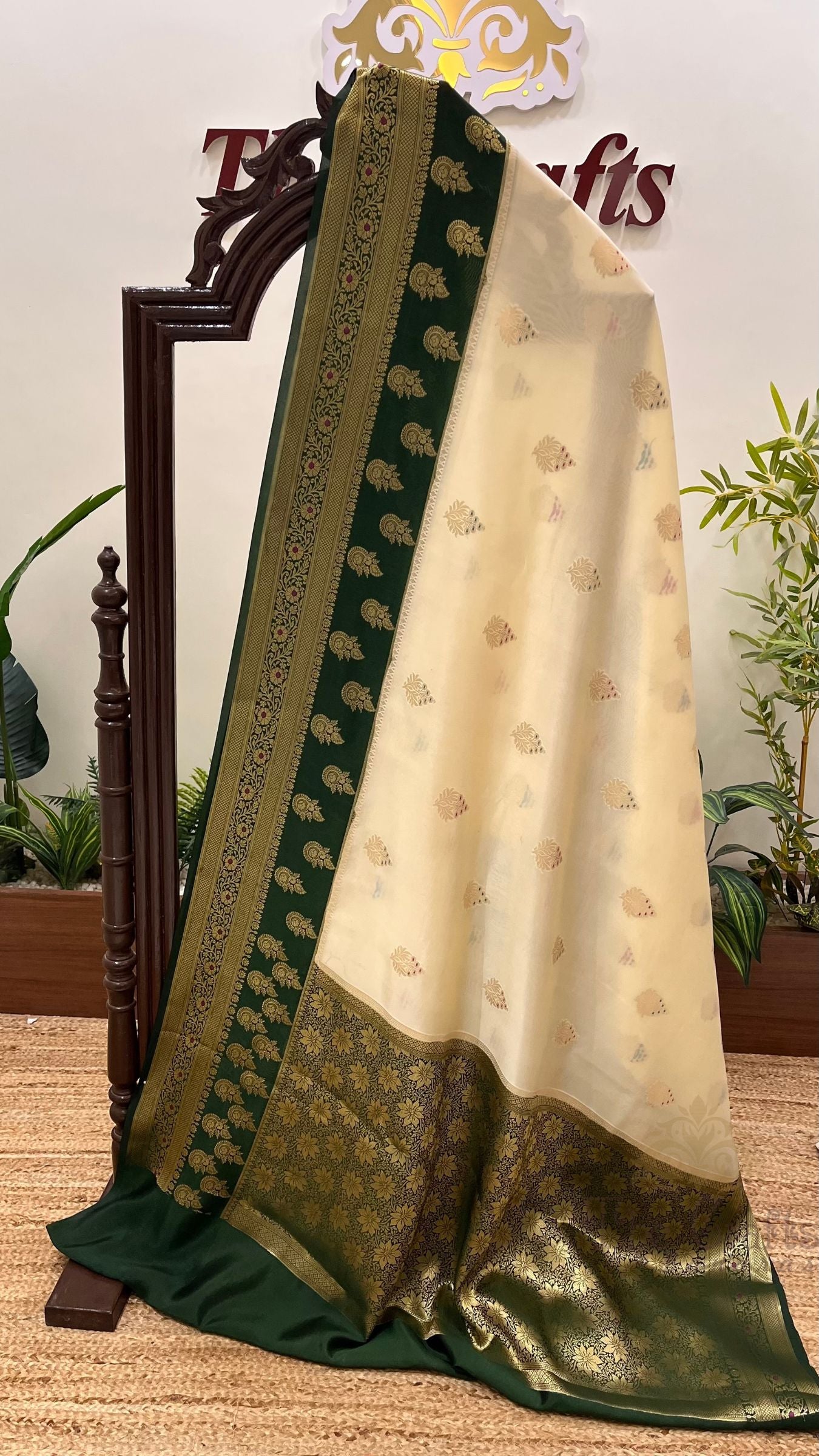Pure Dupion Silk Banarasi Saree