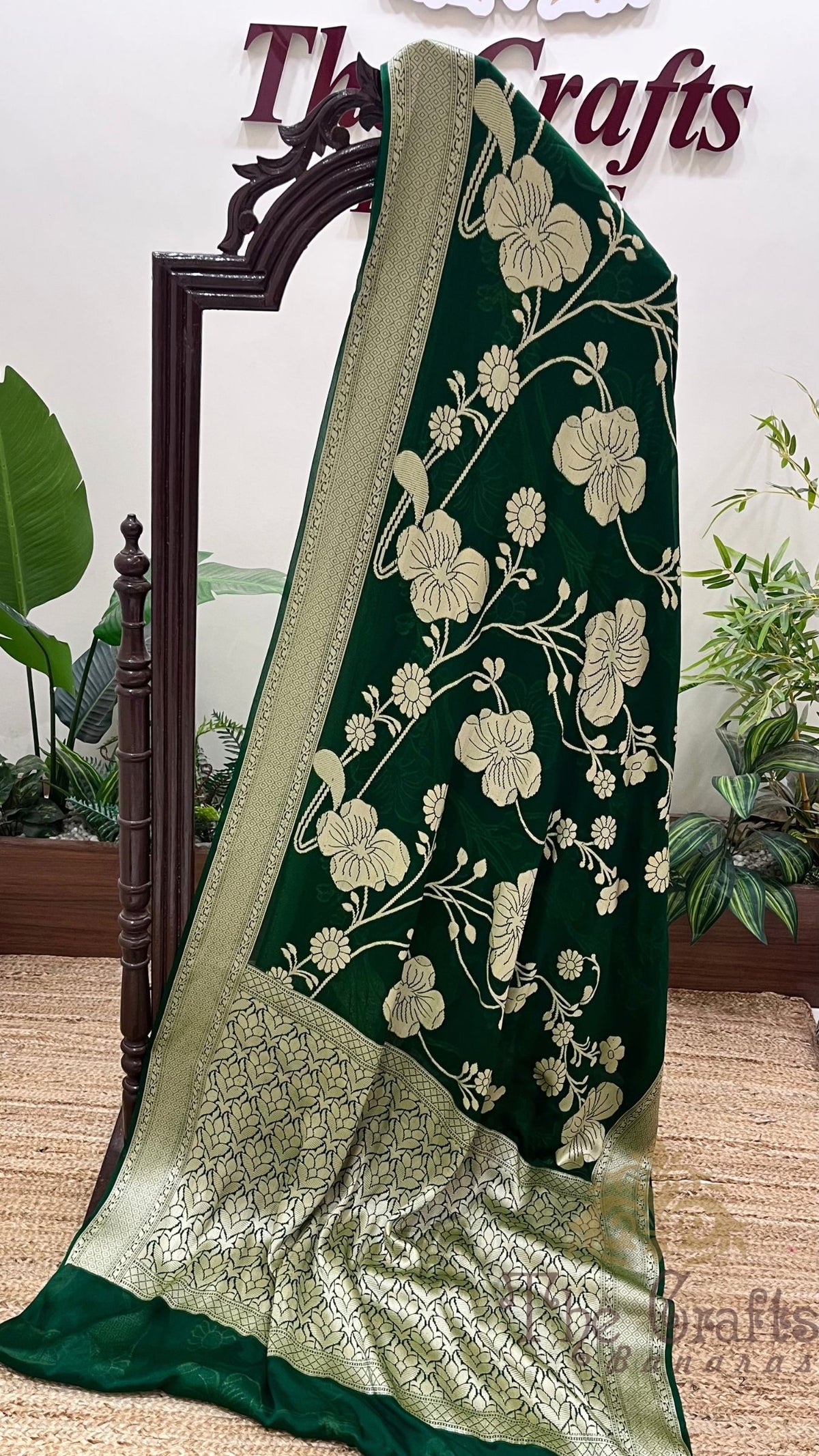 Pure Khaddi Chiffon Banarasi Saree