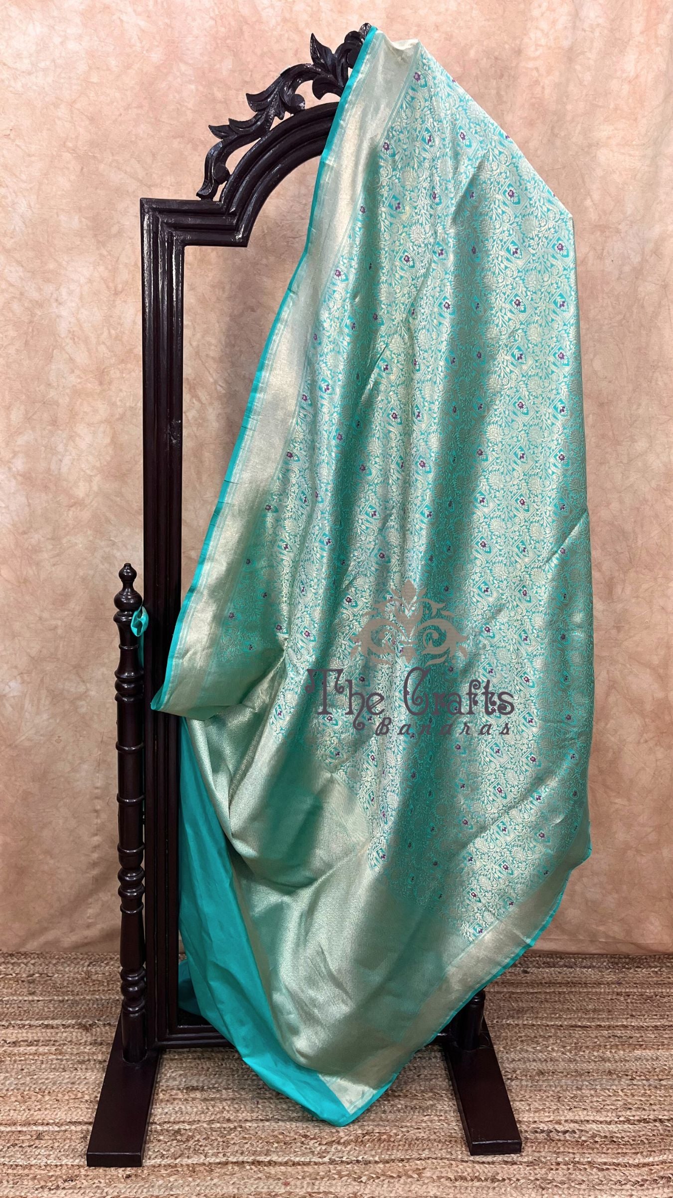 Pure Katan Silk Handloom Banarasi Saree - Tanchui Brocade Meena